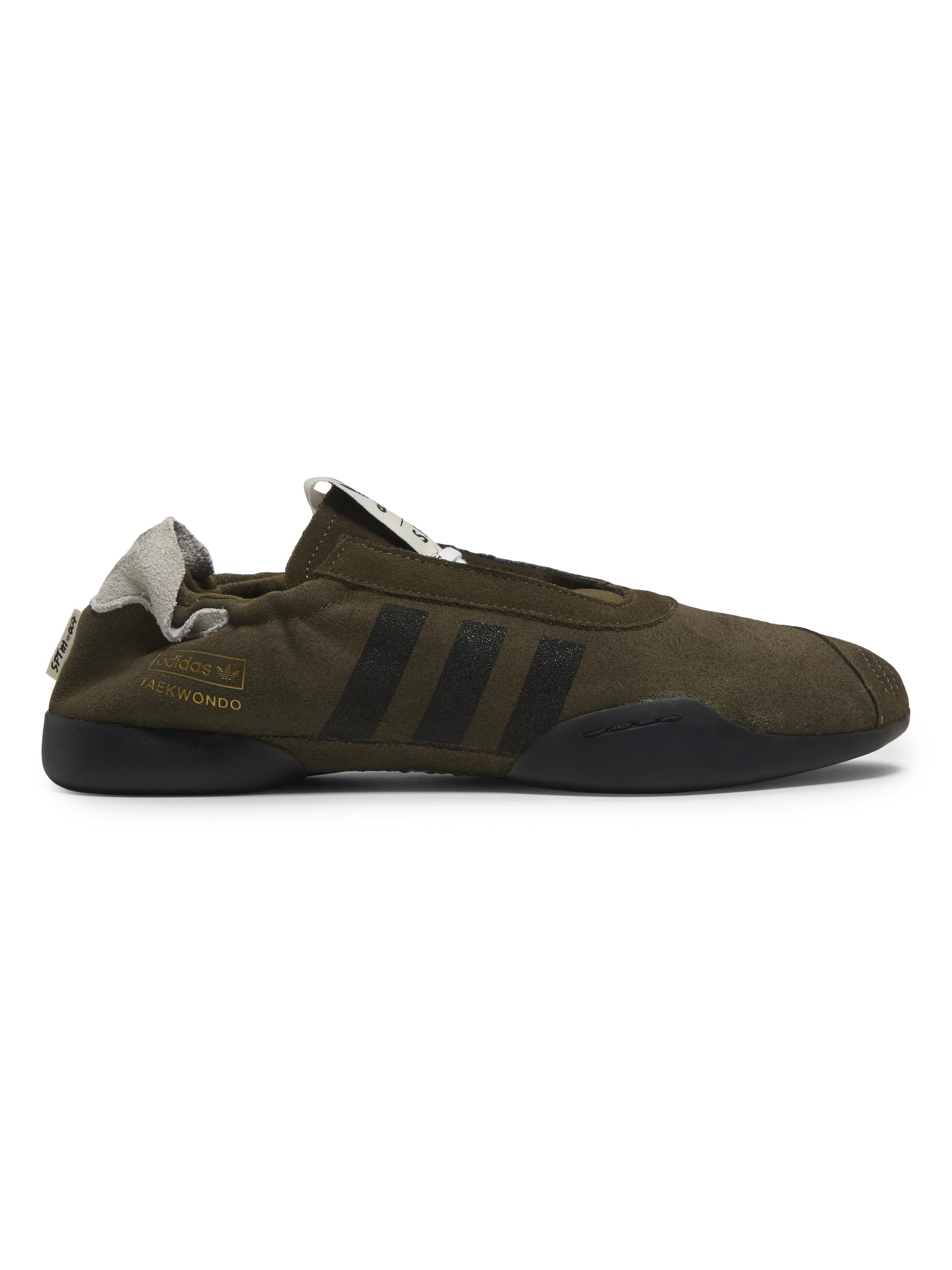 adidas Men's  x SFTM Taekwondo Mei Suede Low-Top Sneakers - Olive