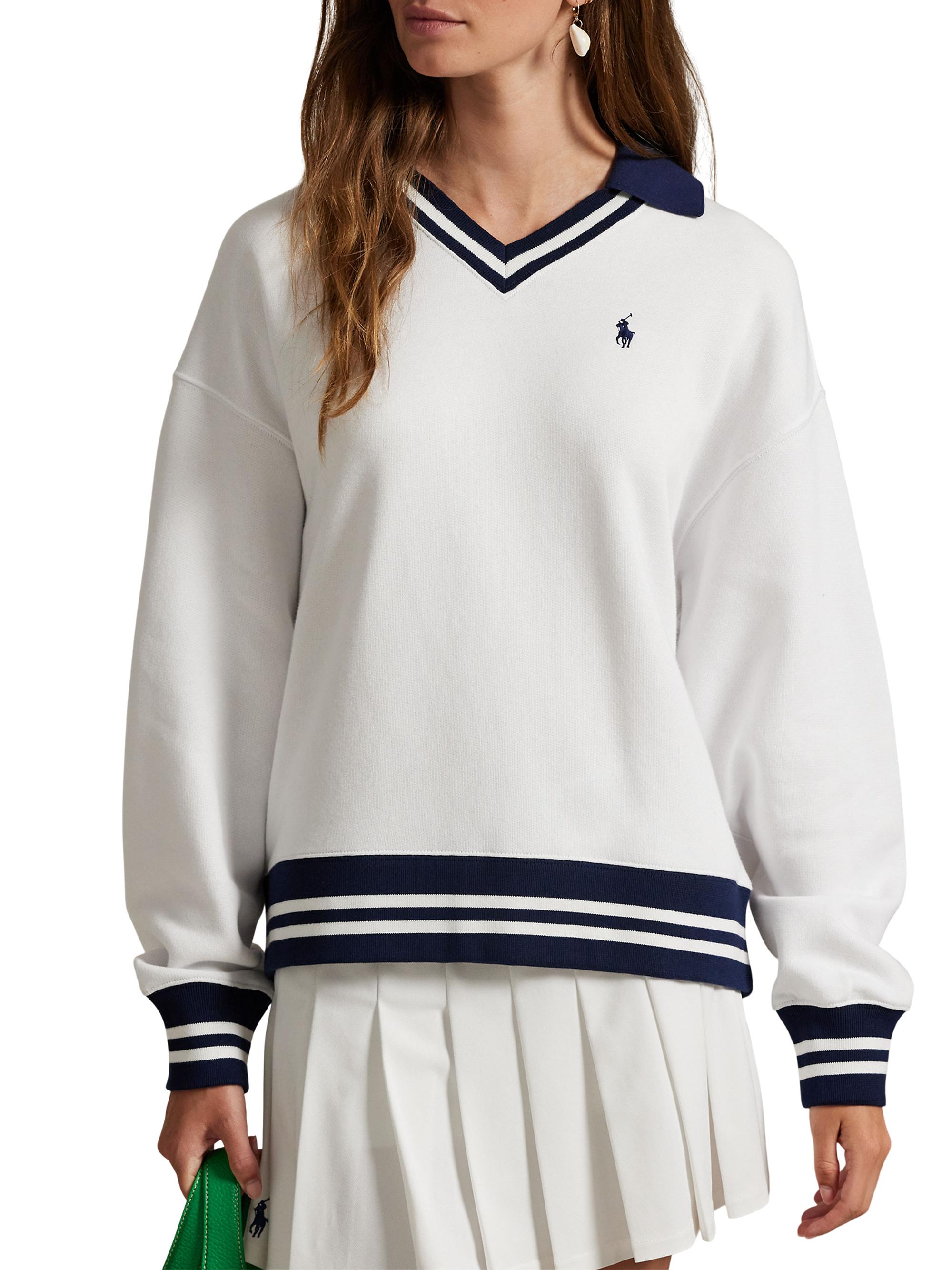 Polo Ralph Lauren US Open Fleece Tipped Polo | Saks Fifth Avenue