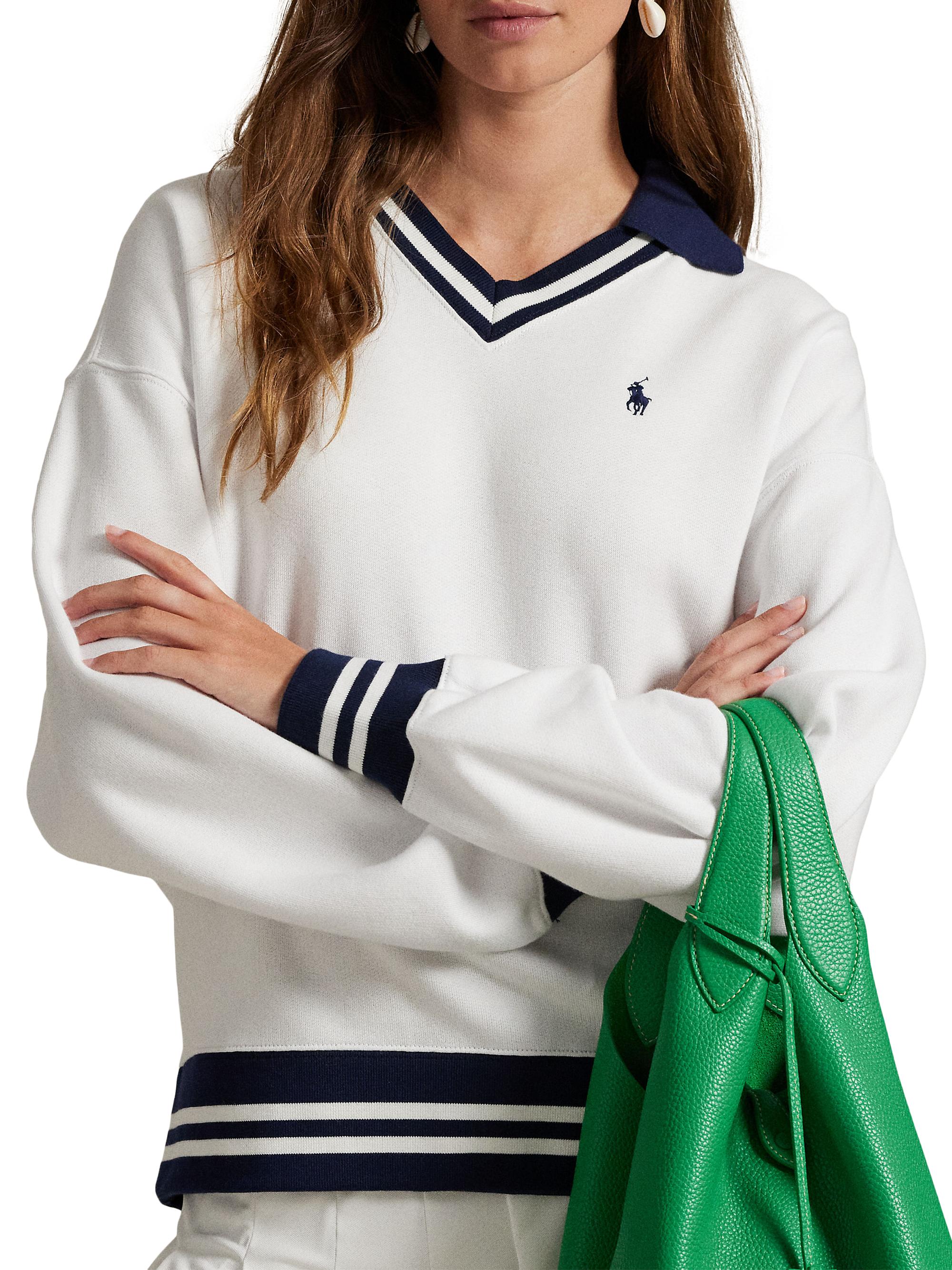 Polo Ralph Lauren US Open Fleece Tipped Polo | Saks Fifth Avenue