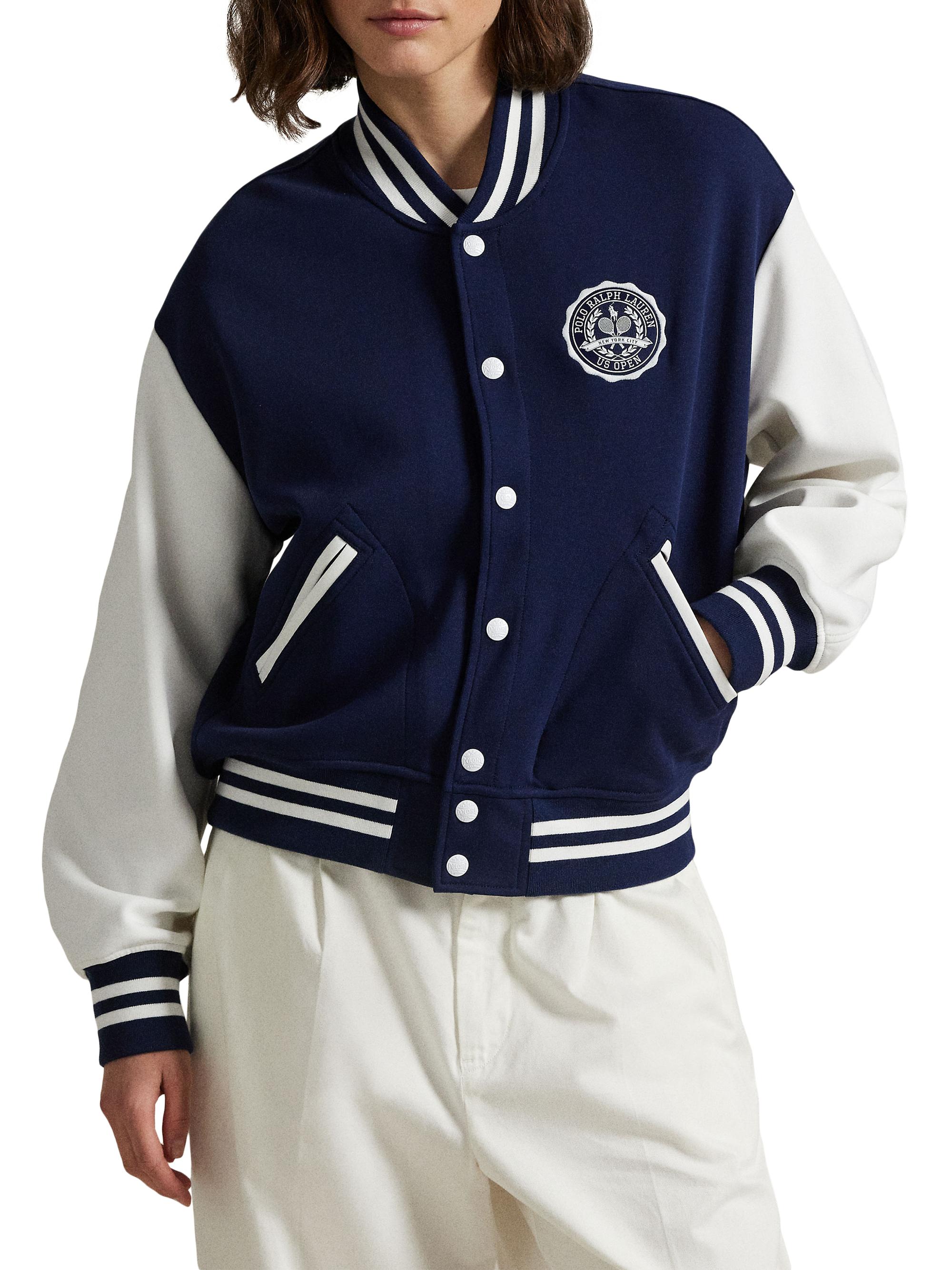 Polo Ralph Lauren US Open Jacquard Baseball Jacket | Saks Fifth Avenue