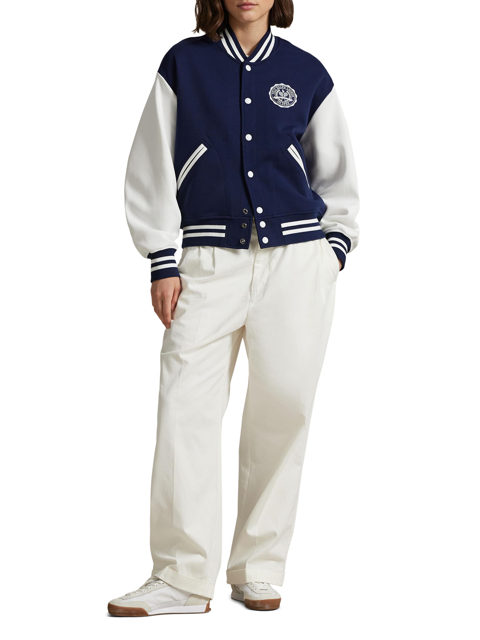 Polo Ralph Lauren US Open Jacquard Baseball Jacket | Saks Fifth Avenue