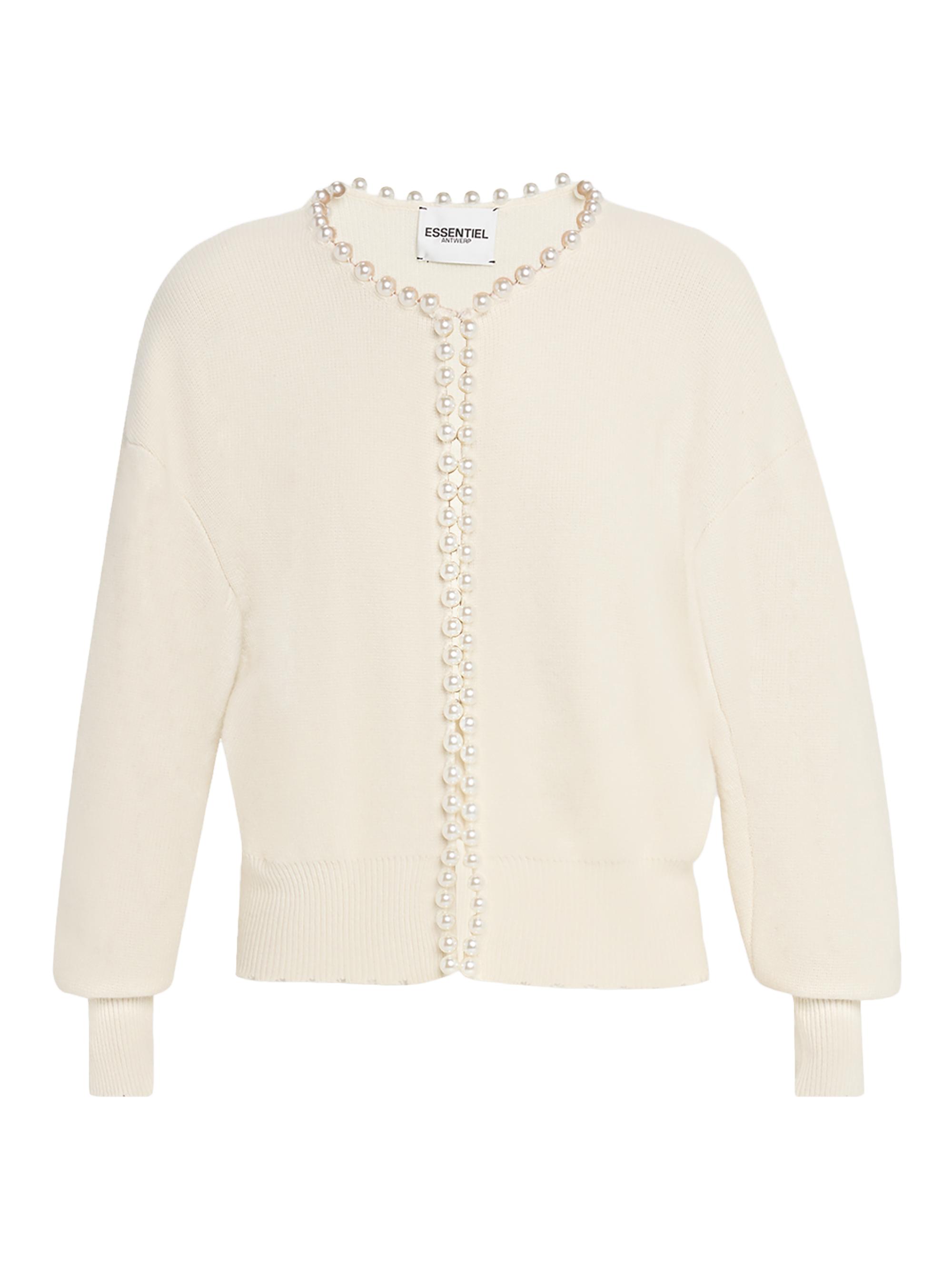 Essentiel Antwerp Women's Ideas Embellished Knit Cardigan - Off White