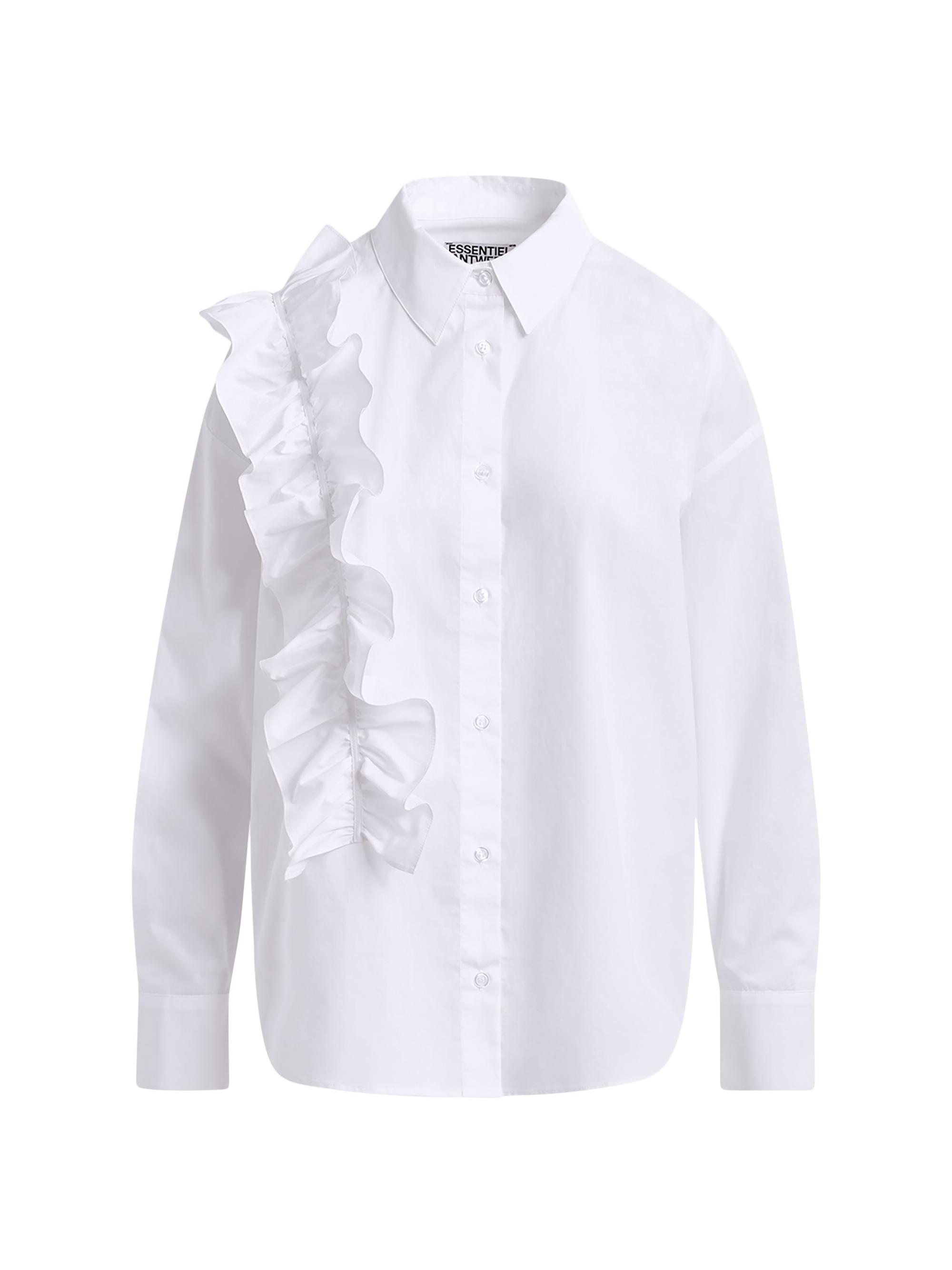 Essentiel Antwerp Women's Ibody Ruffled Button-Front Shirt - White