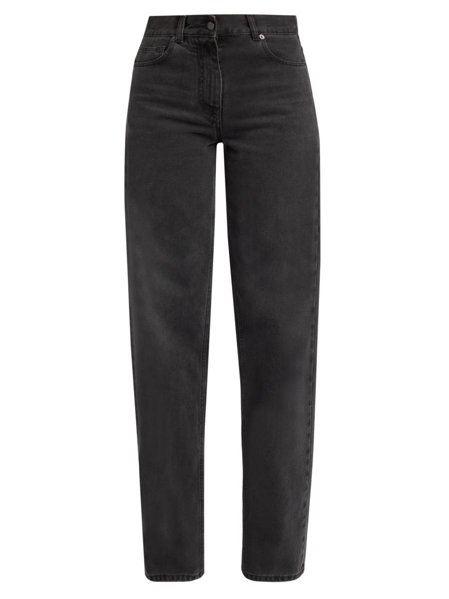 The Row Women's Clair Straight-leg Jeans In Black
