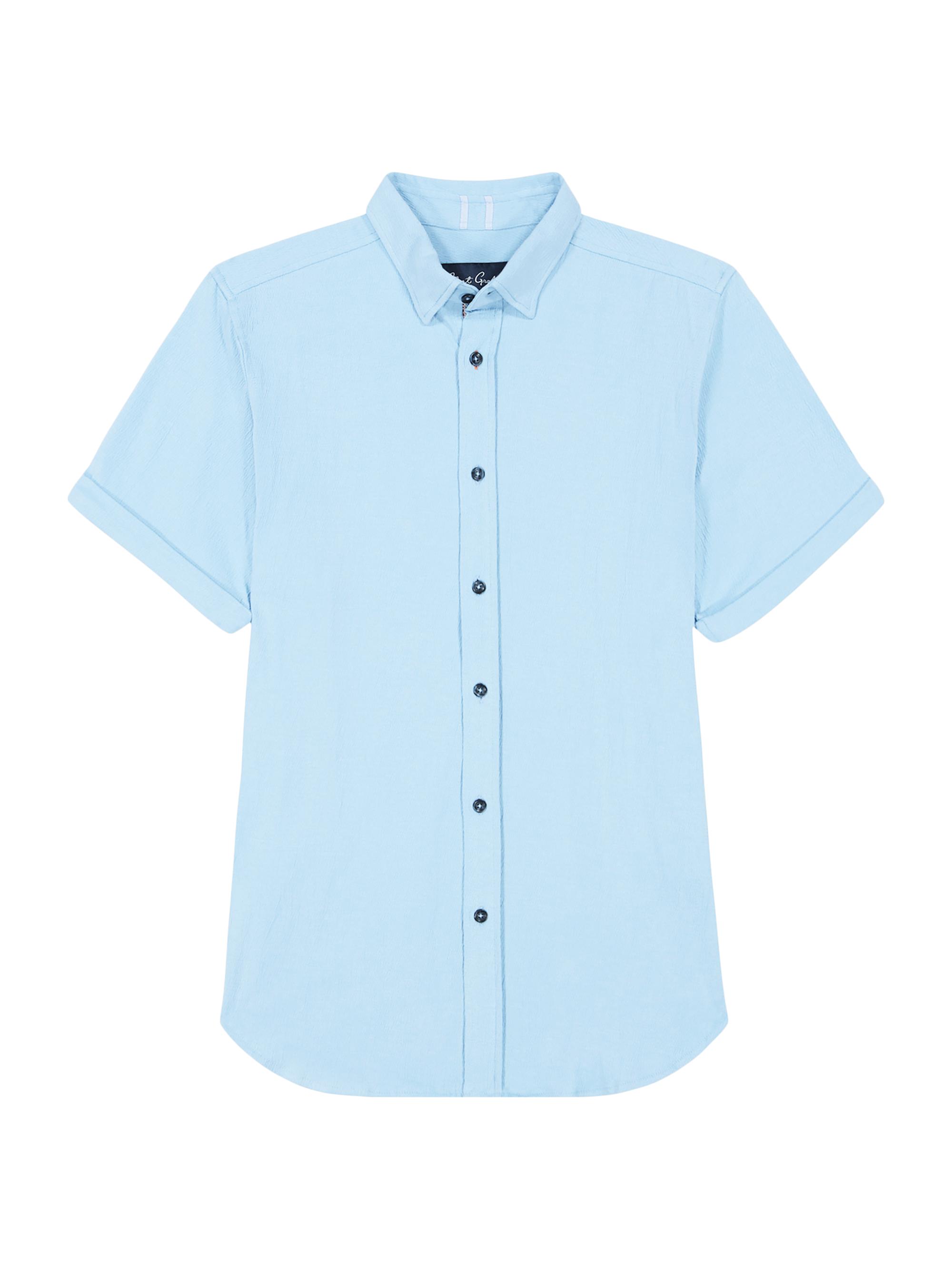 Robert Graham Men's Hammond Cotton-Blend Knit Shirt - Blue