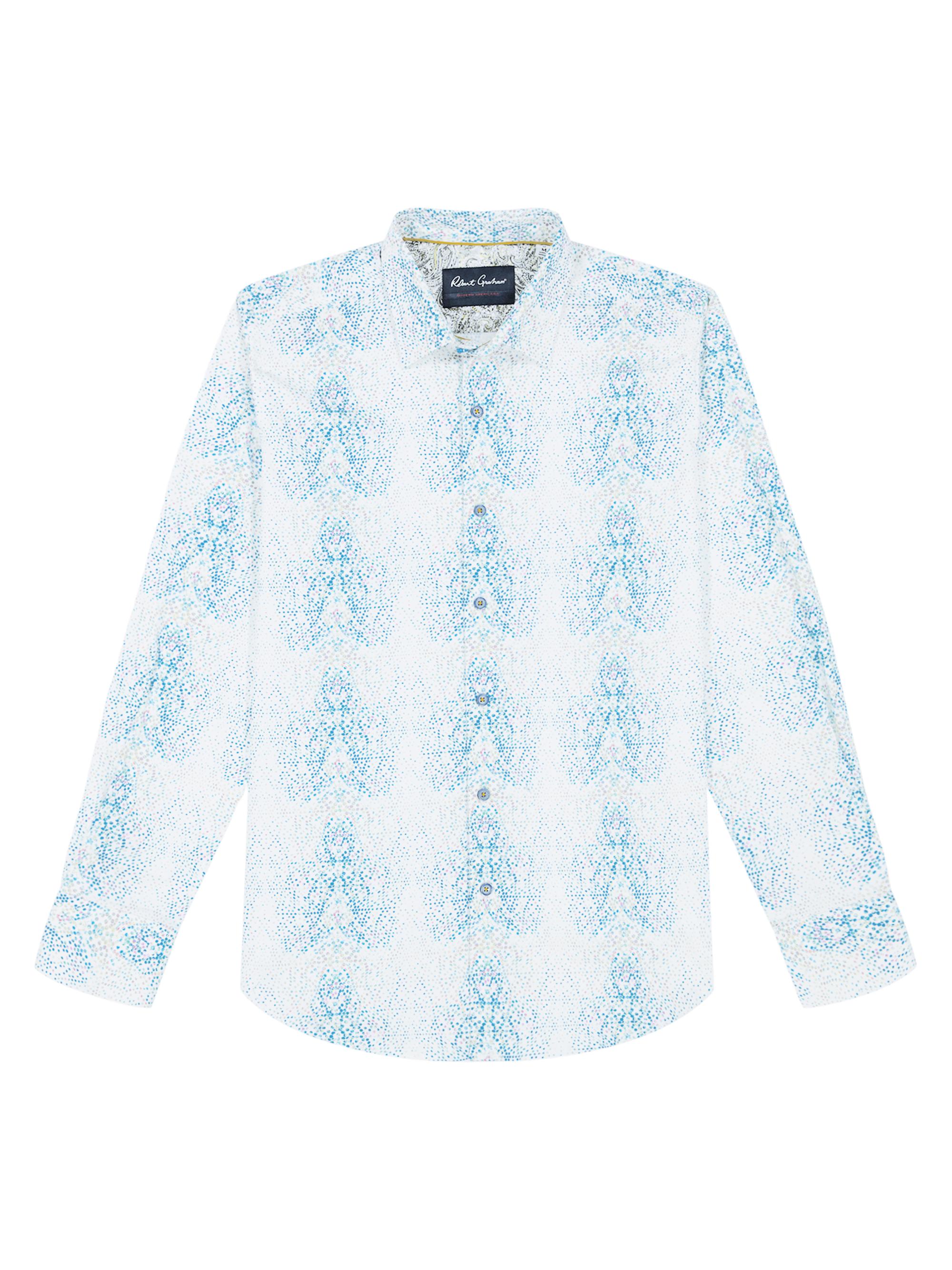 Robert Graham Men's Fuerteventura Abstract Stretch-Cotton Shirt