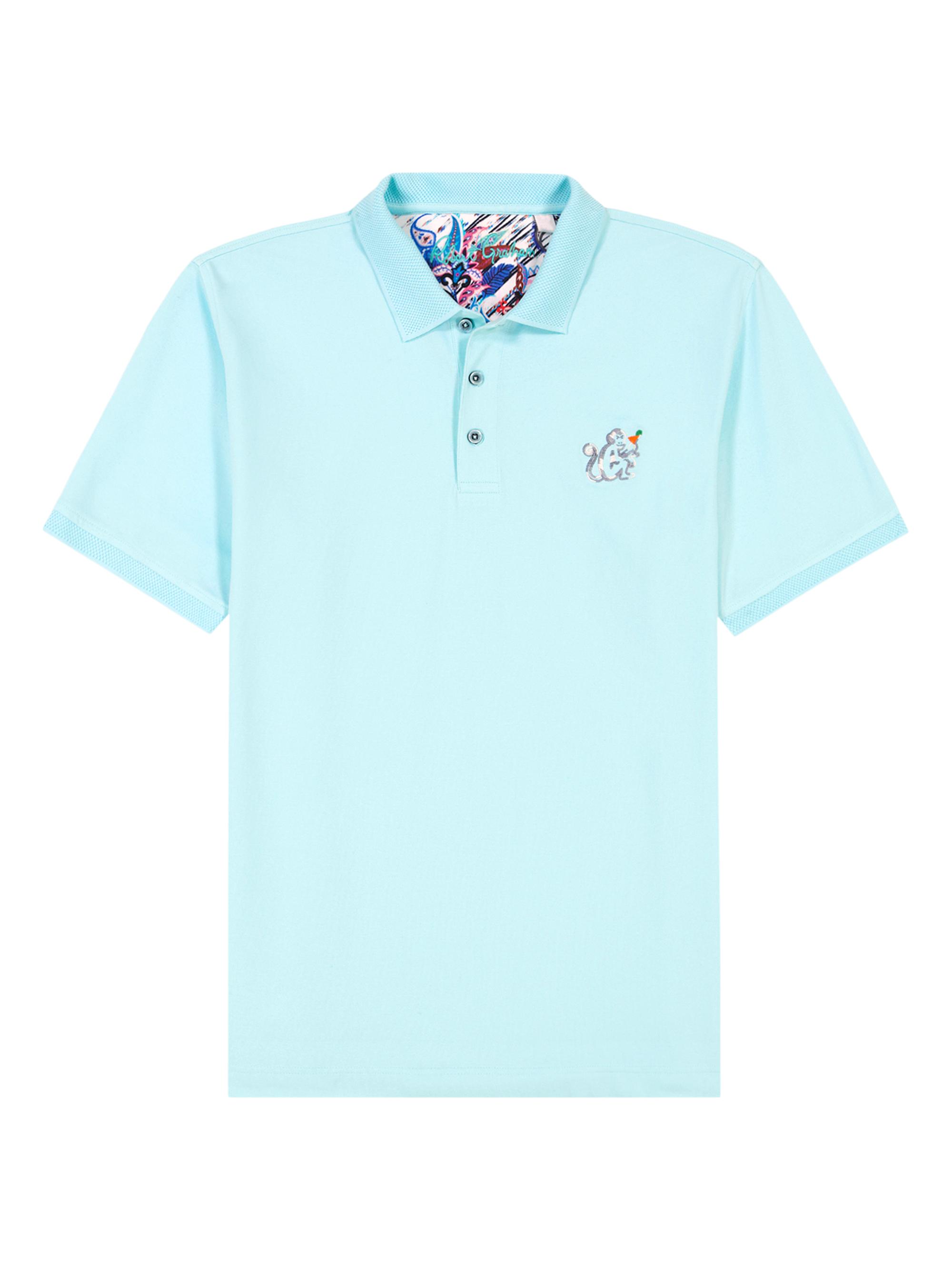 Robert Graham Men's Monkey Business Stretch-Cotton Polo Shirt - Mint