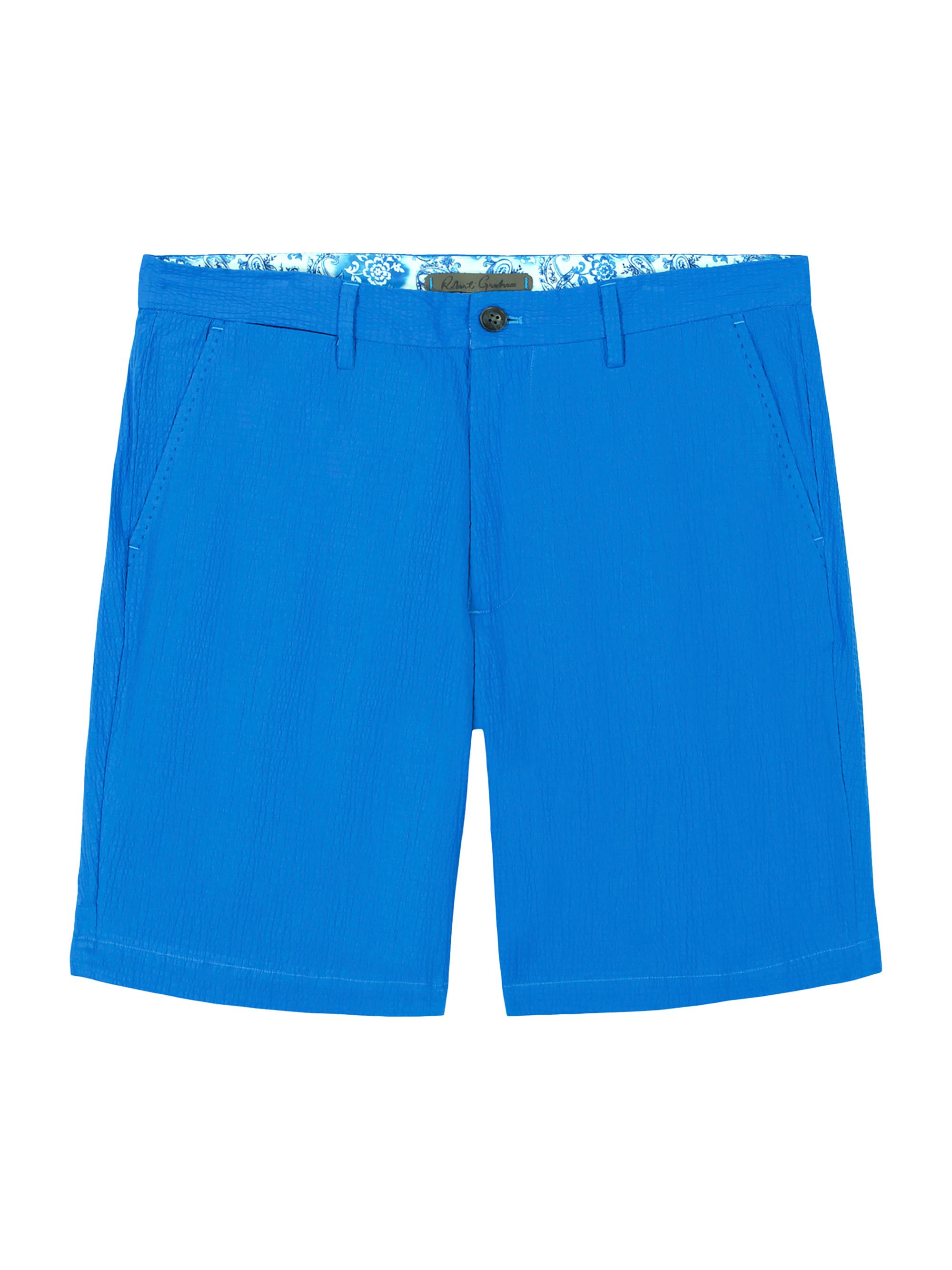 Robert Graham Men's Thresher Stretch-Cotton Shorts - Cobalt
