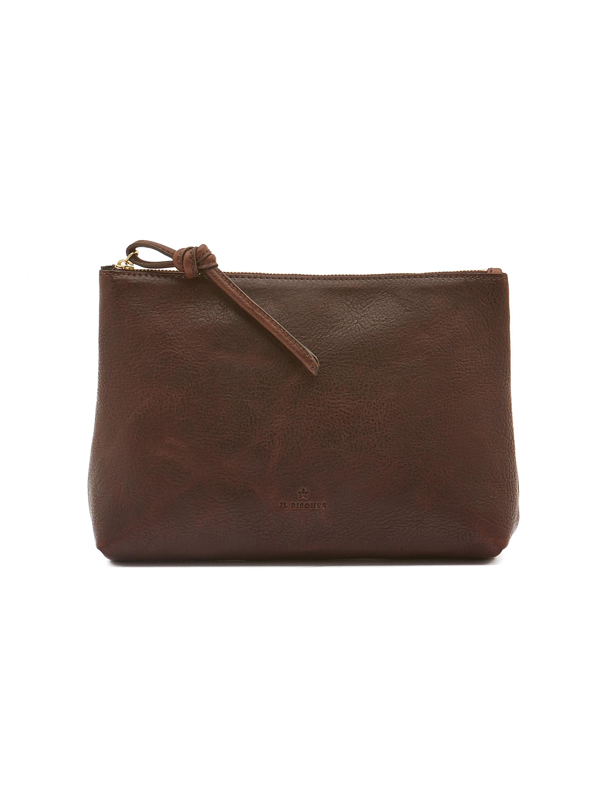 Il Bisonte Women's Snodo Leather Pouch - Caffe