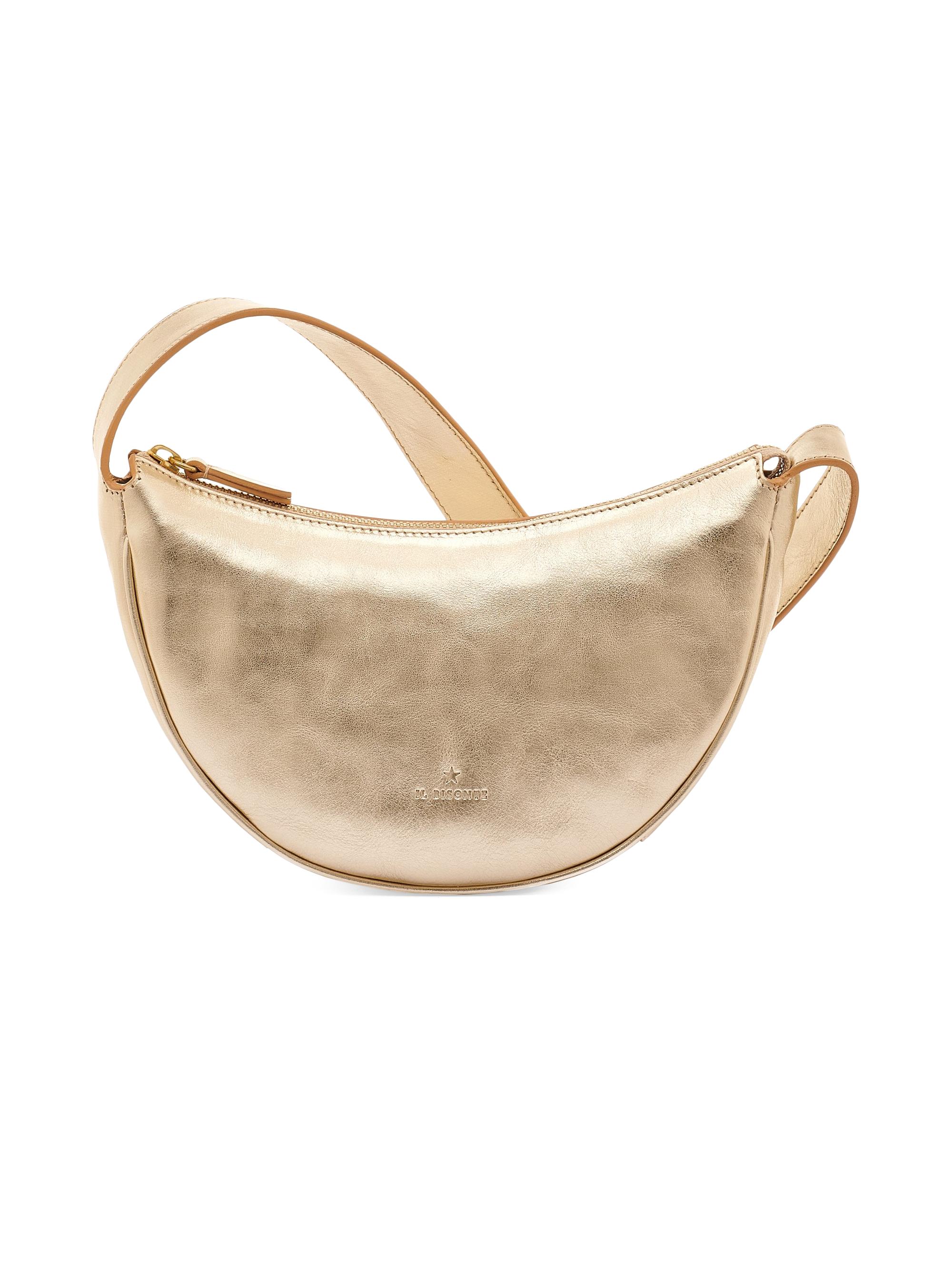 Il Bisonte Women's Oliveta Metallic Leather Hobo Bag - Platino