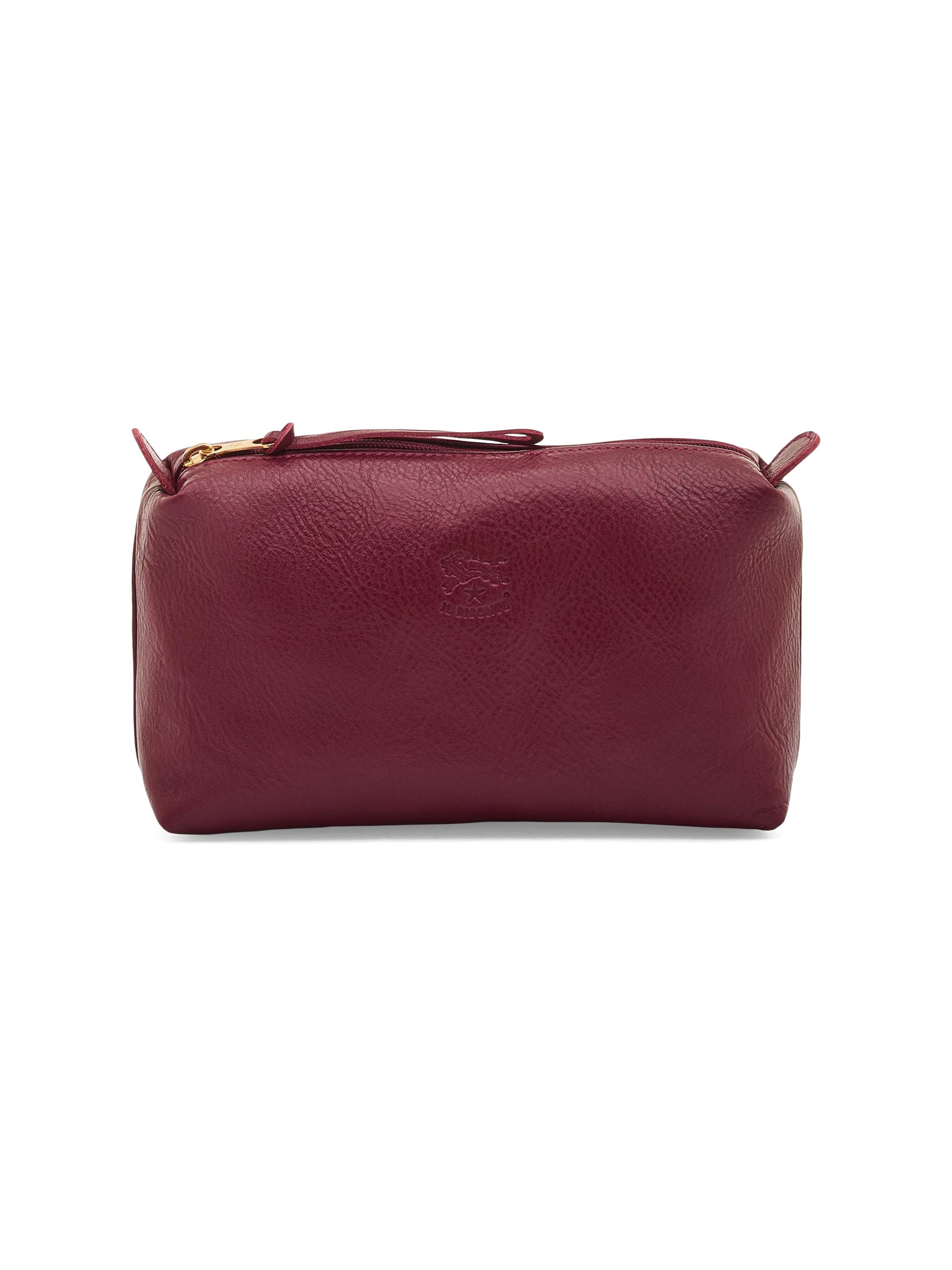 Il Bisonte Women's Case Classic Leather Pouch - Amarena