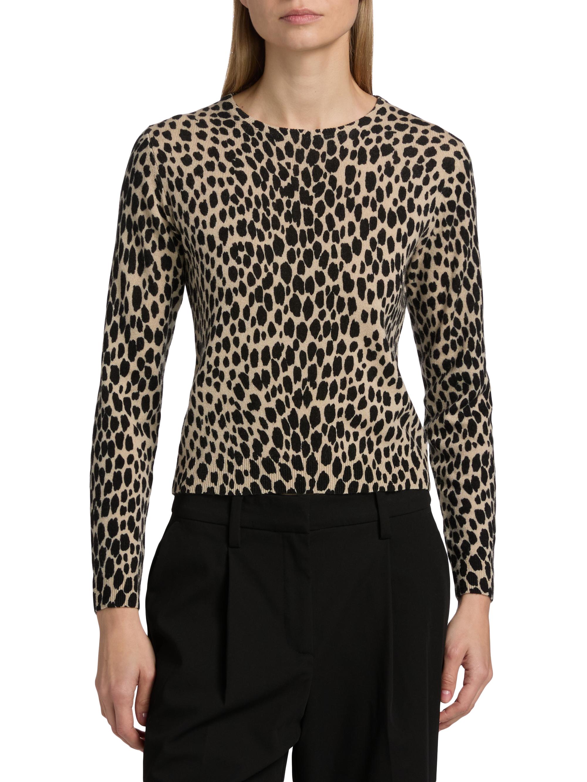 Nili Lotan Laevin Animal-Print Cashmere Cardigan | Saks Fifth Avenue