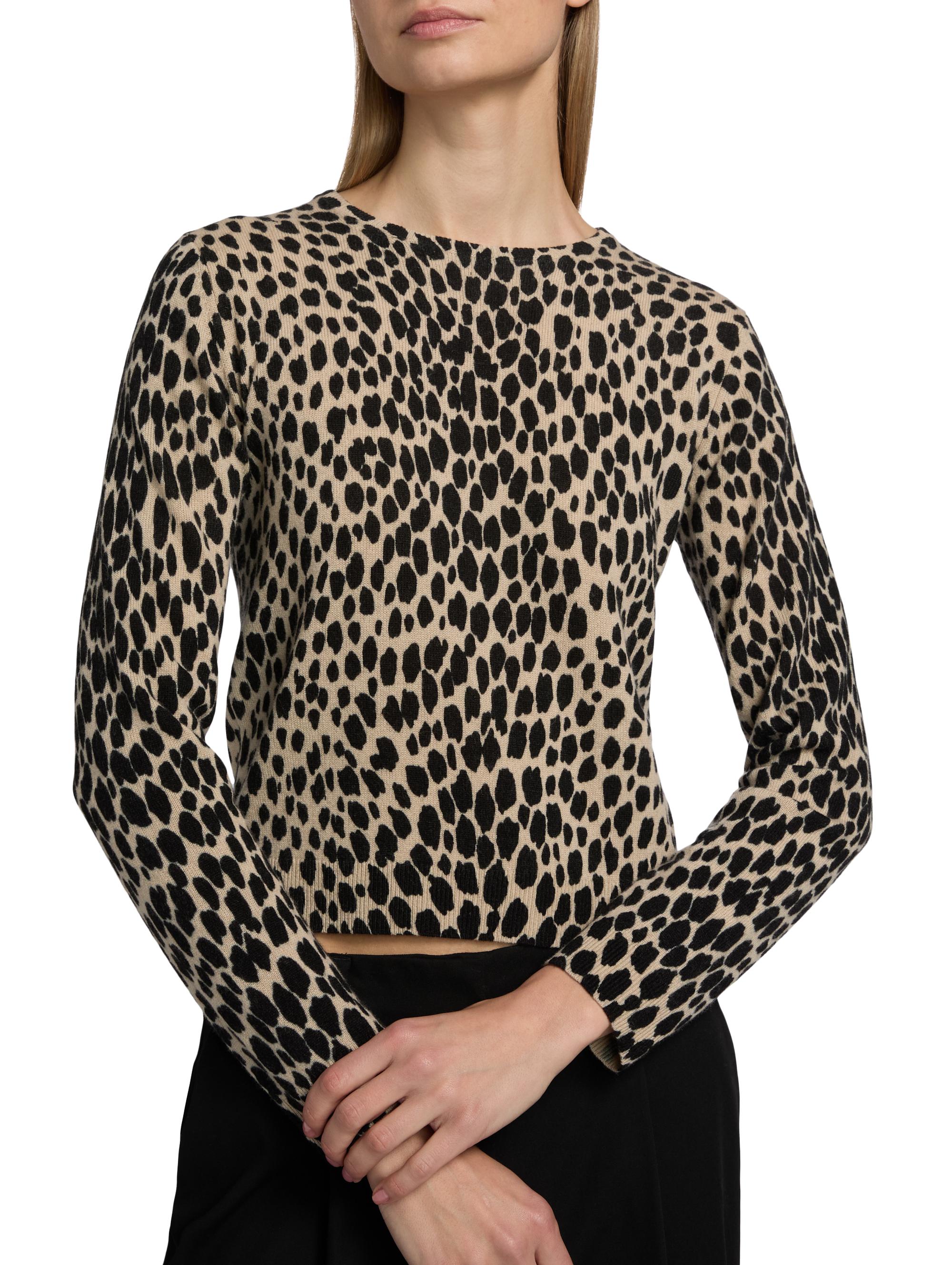 Nili Lotan Laevin Animal-Print Cashmere Cardigan | Saks Fifth Avenue