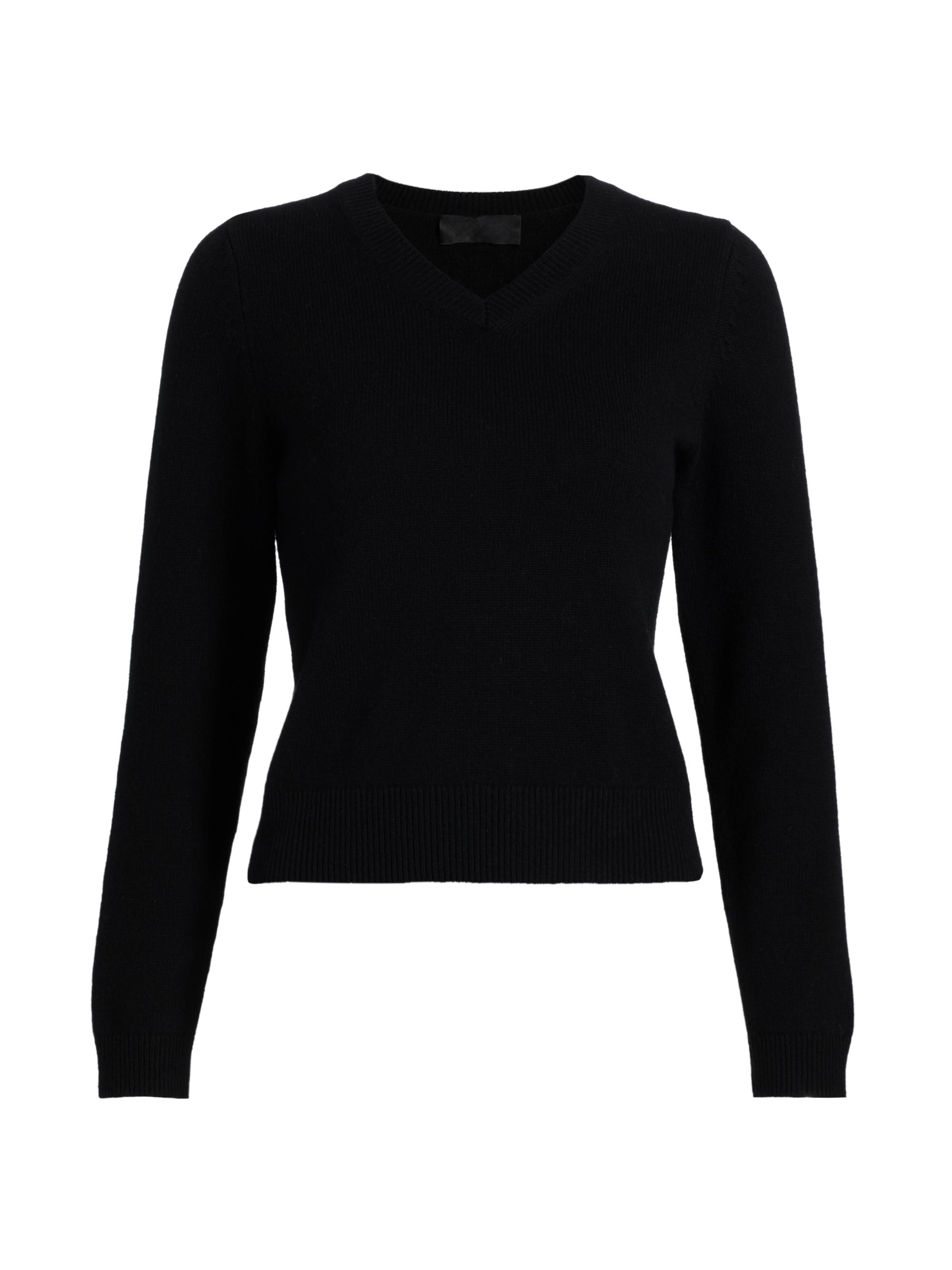 Nili Lotan Women's Tabbie Cashmere V-Neck Sweater - Black