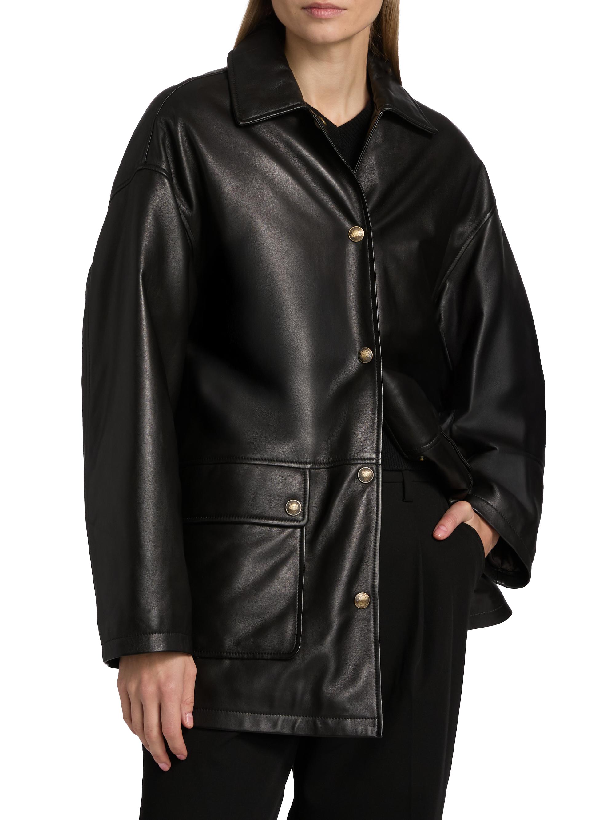 Nili Lotan Cordel Leather Coat | Saks Fifth Avenue