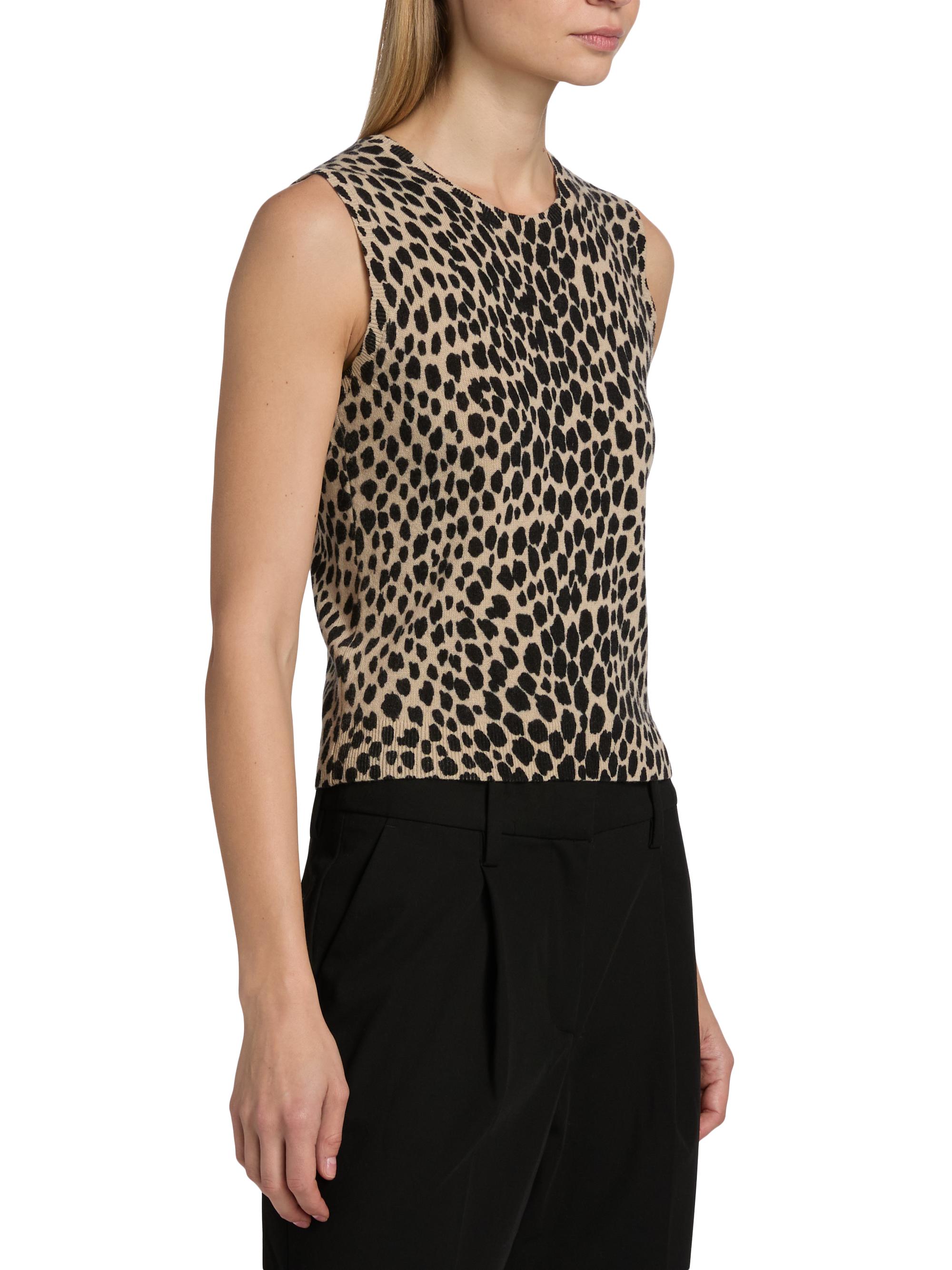 Nili Lotan Nessa Cheetah Print Cashmere Tank | Saks Fifth Avenue