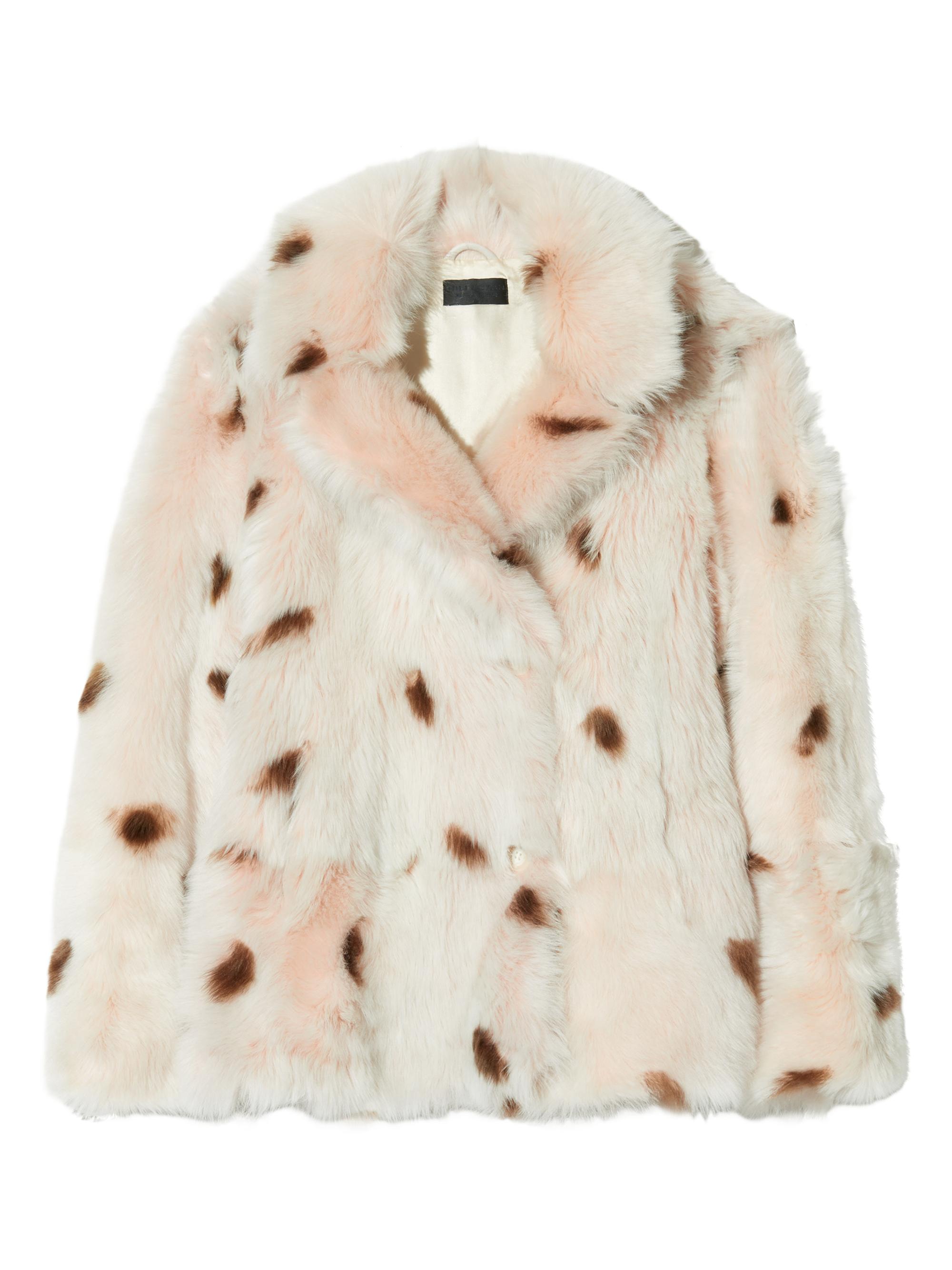 Nili Lotan Women's Capucine Printed Shearling Jacket -  Chocolate