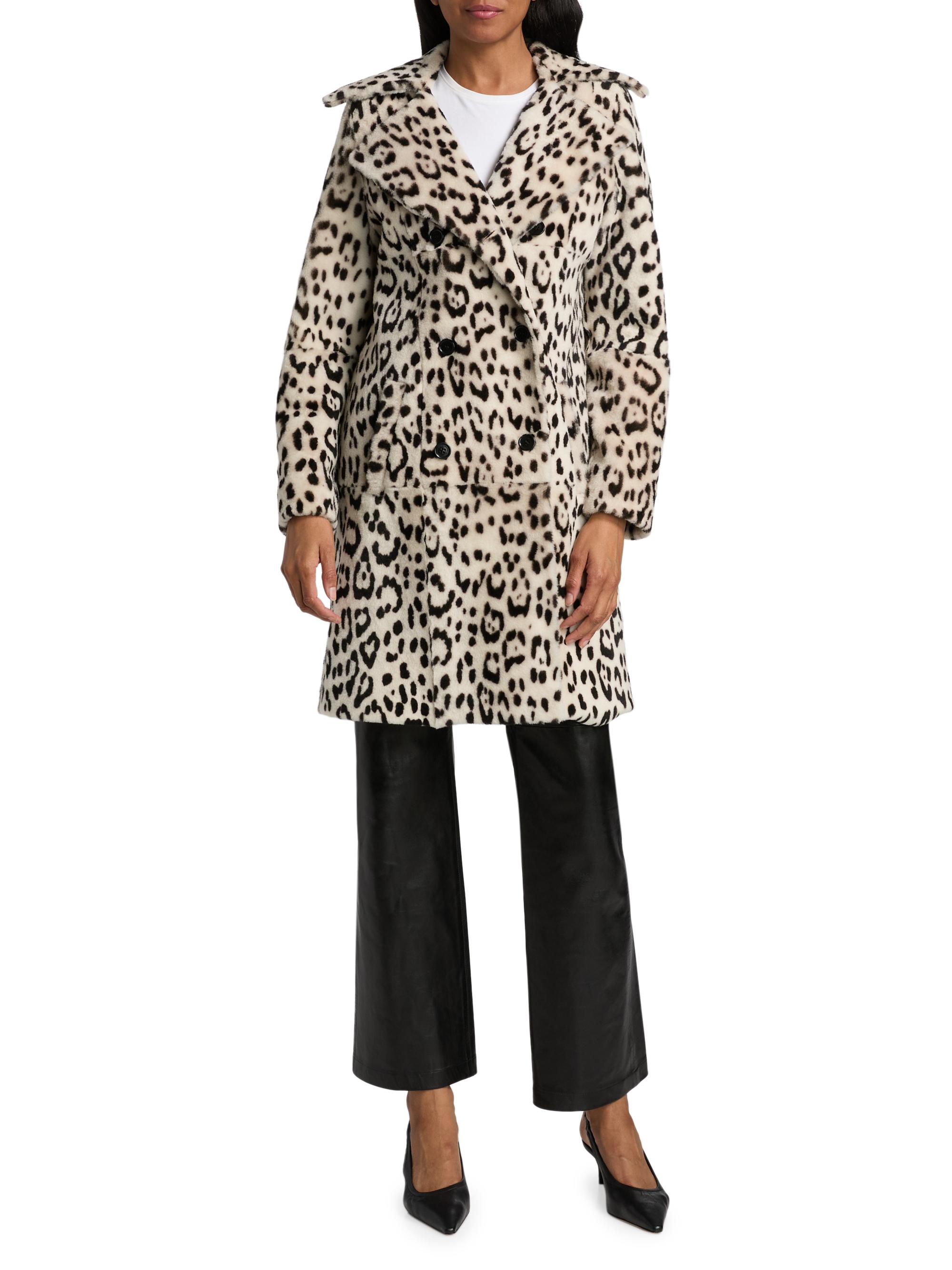 NILI LOTAN ニリロータン レオパード柄 ロングコート サイズ0 秋冬 Nili Lotan Crystal Leopard Print Duster Coat | Saks Fifth Avenue