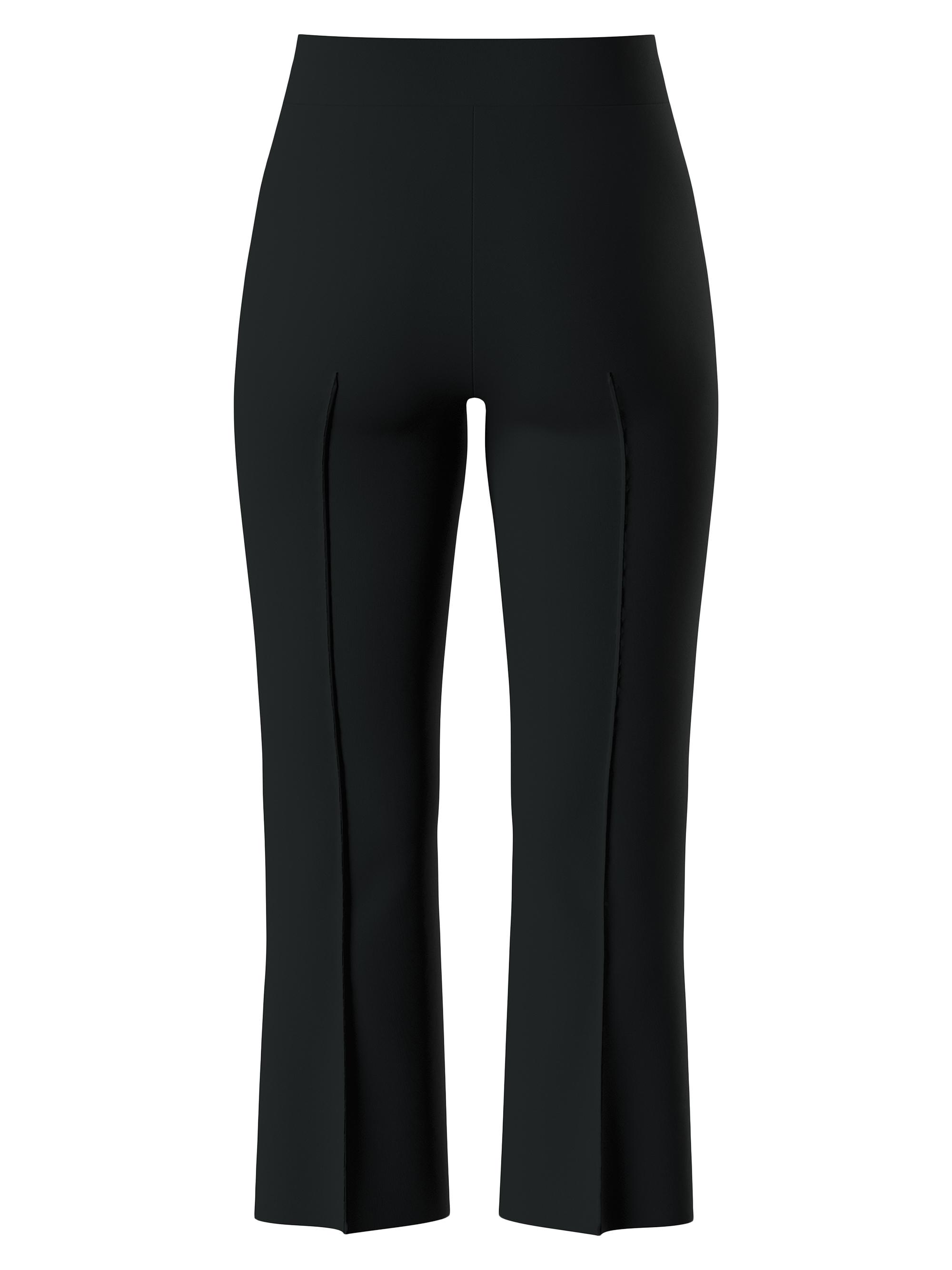 Commando Women's Neoprene CEO Pintucked Crop Pants - Black