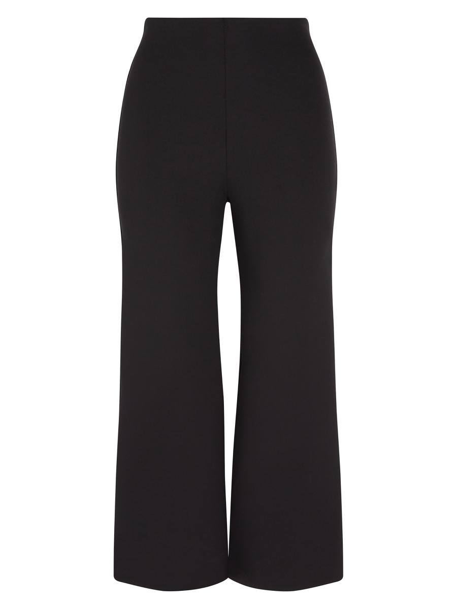 Commando Women's Neoprene Wide-leg Crop Pants In Black
