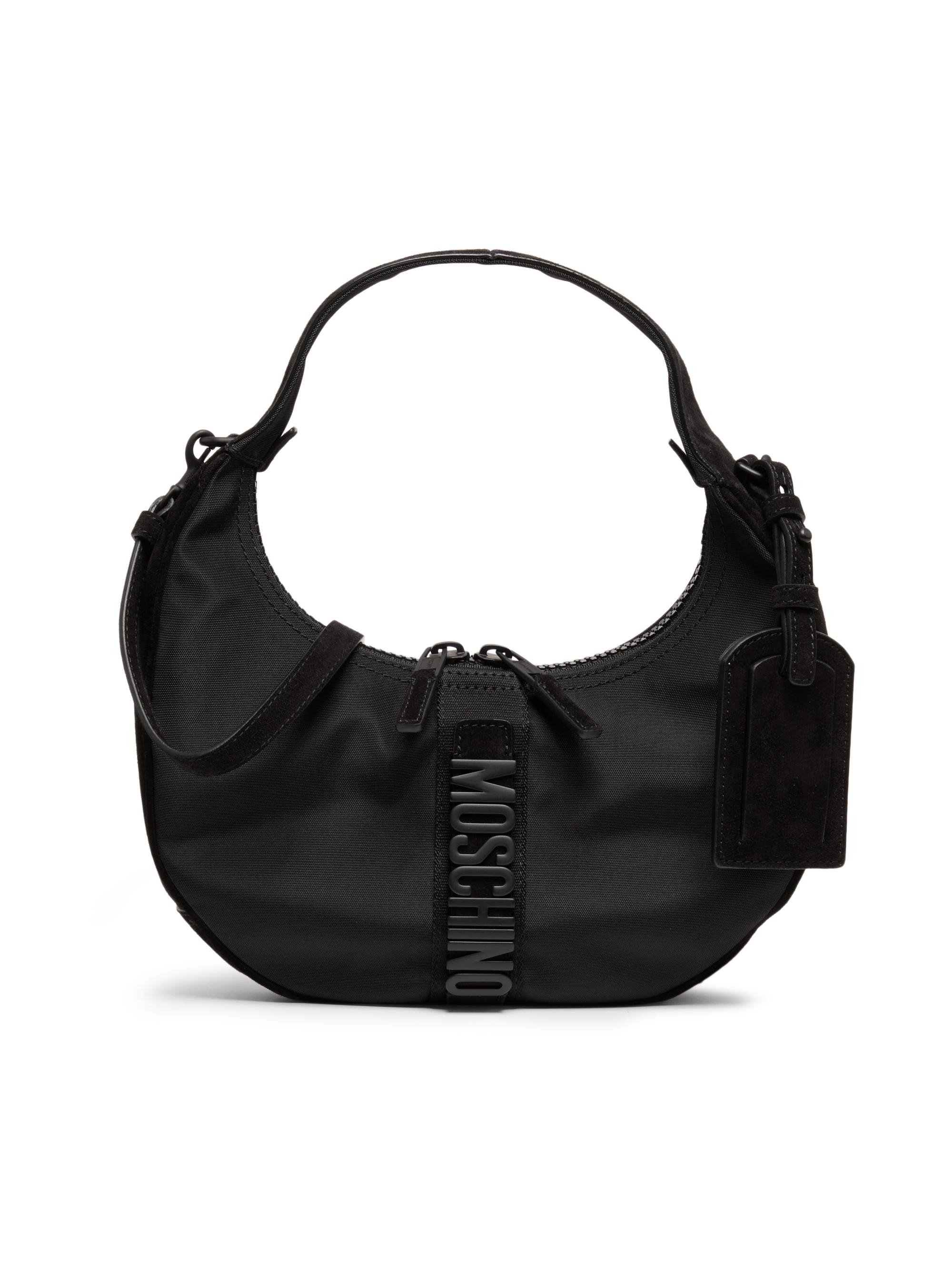Moschino Women's Carry Me Nylon Shoulder Bag - Black
