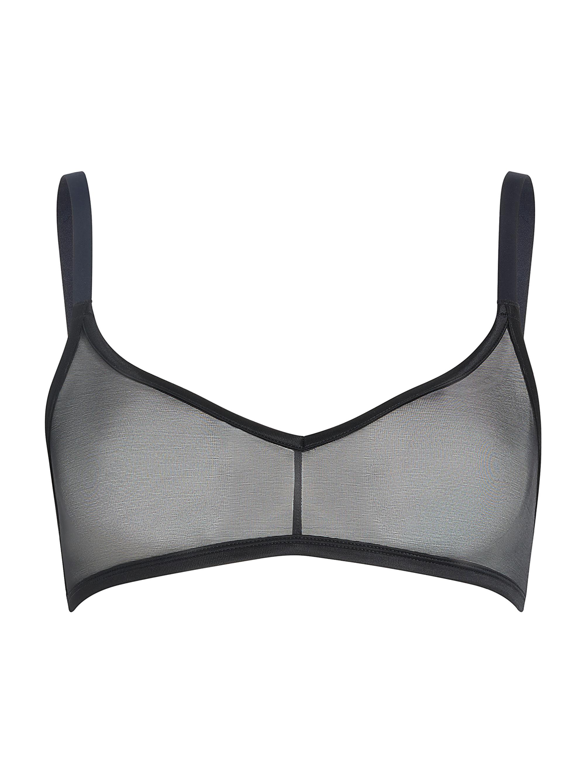 Commando Women's Mesh Triangle Bralette - Black