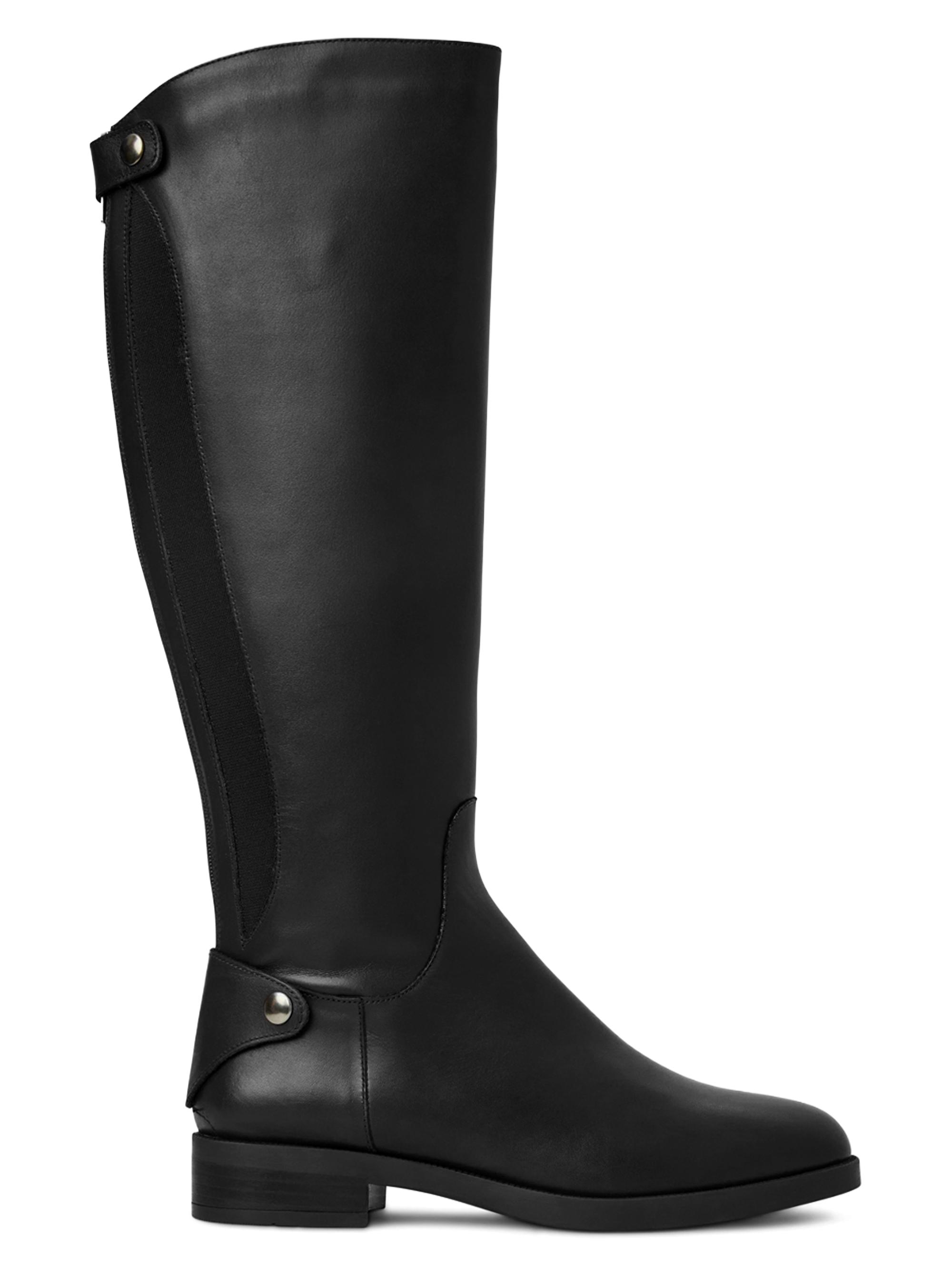 Aquatalia Women's Rebekah 25MM Leather Knee-High Boots - Black | Thumbnail 8
