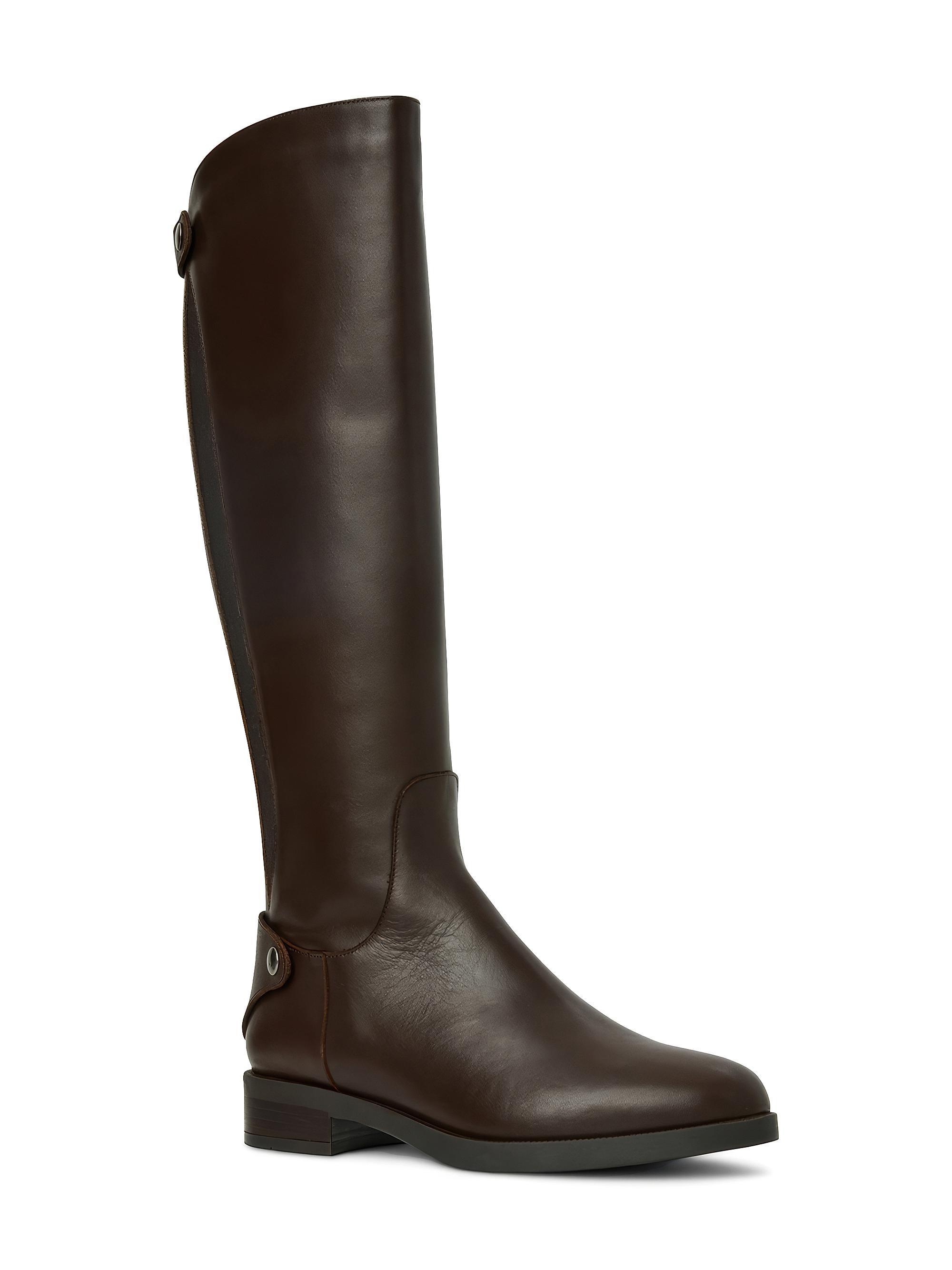 Aquatalia Women's Rebekah 25MM Leather Knee-High Boots - Espresso | Thumbnail 2