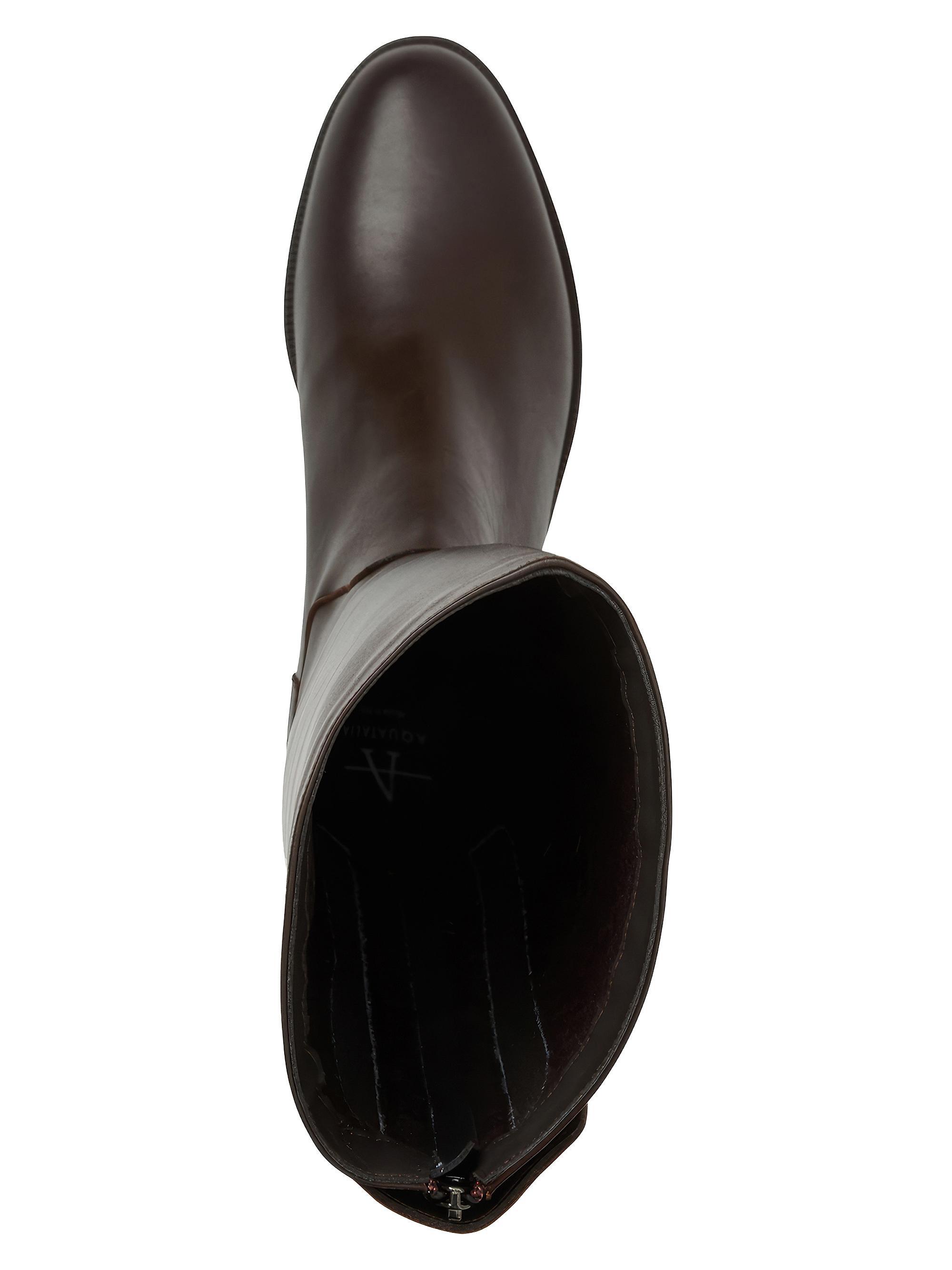 Aquatalia Women's Rebekah 25MM Leather Knee-High Boots - Espresso | Thumbnail 4