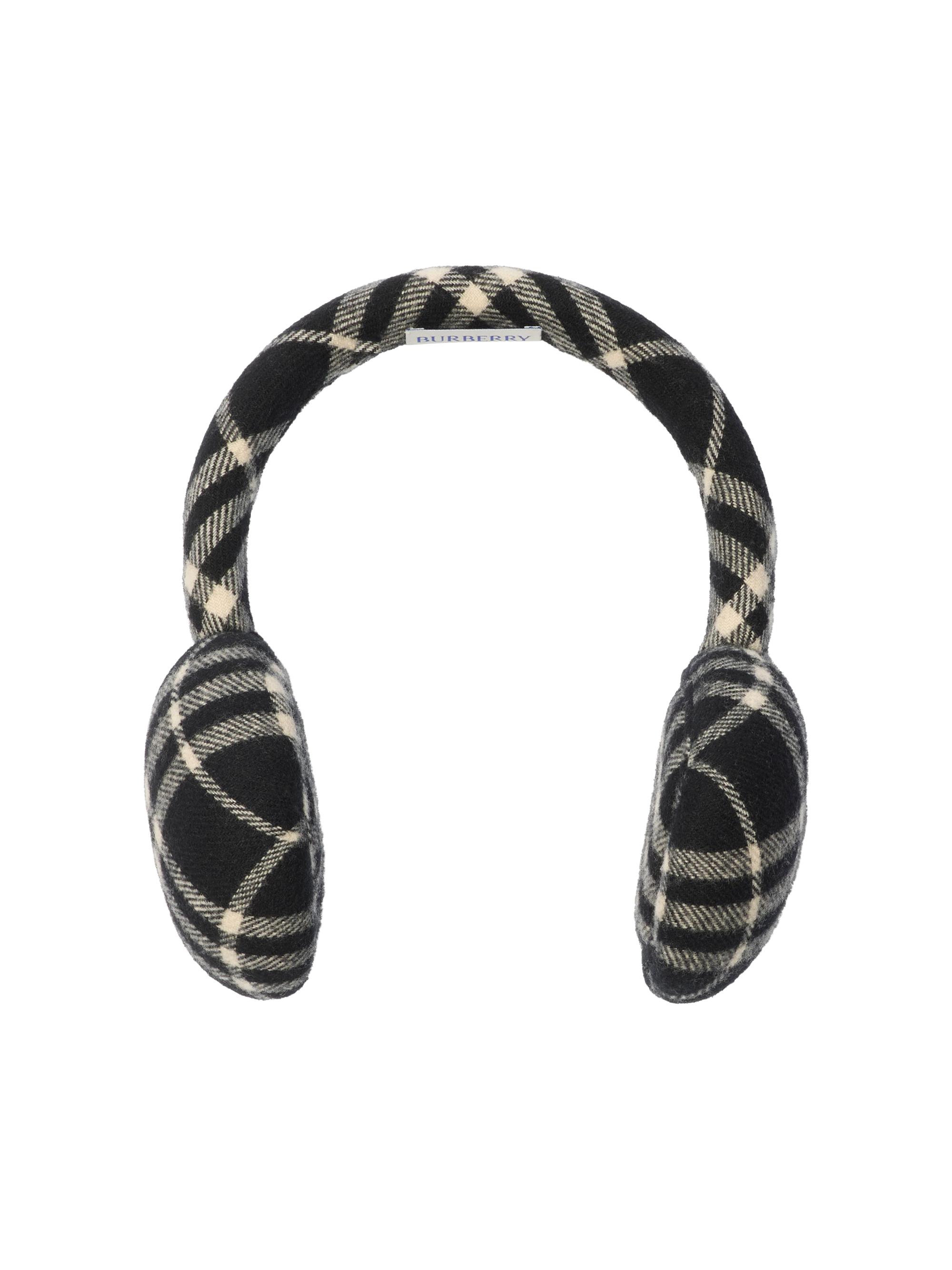 Burberry Checked Wool-Cashmere Earmuffs | Saks Fifth Avenue