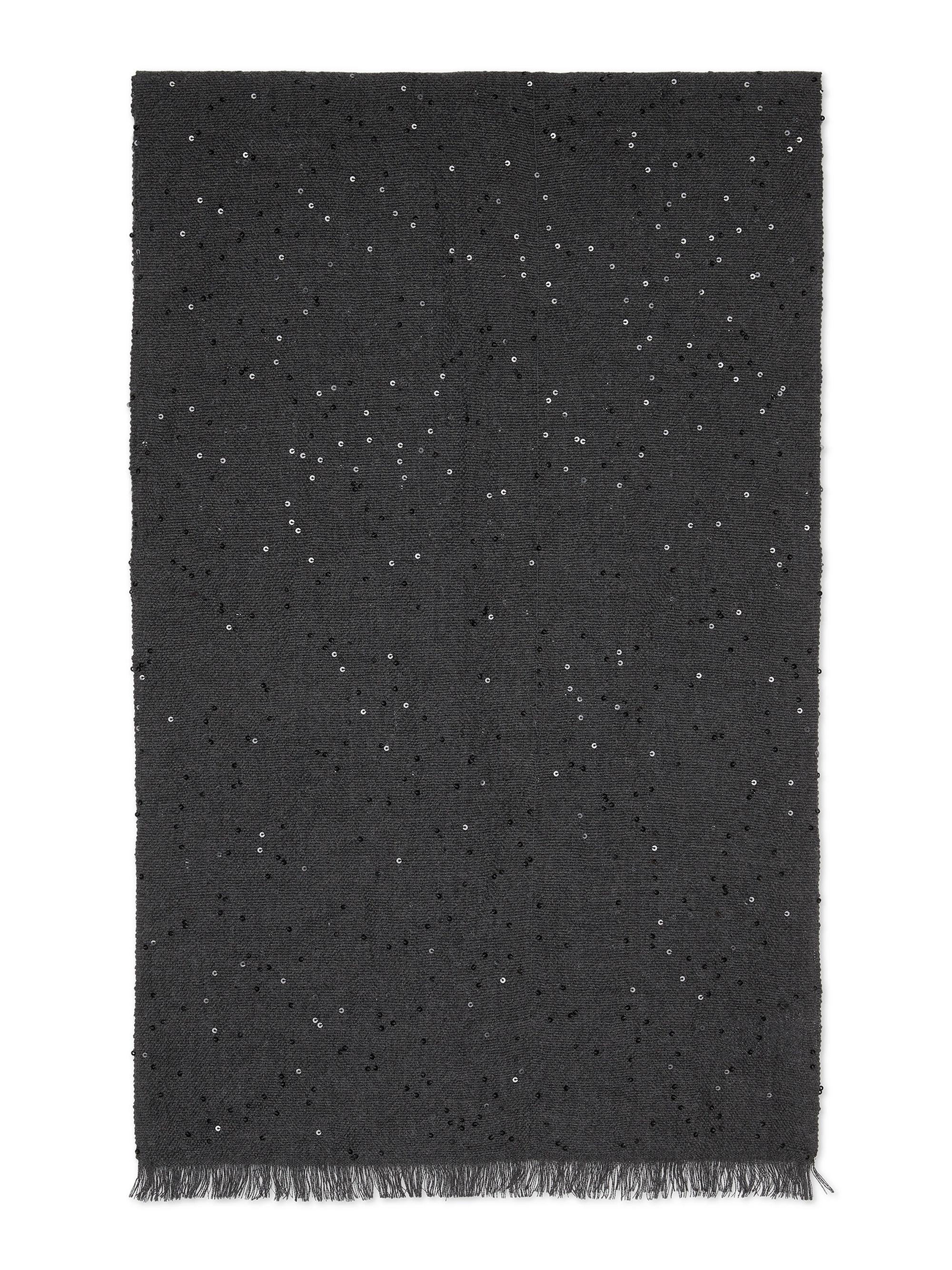 Brunello Cucinelli Women's Cashmere and Silk Diamond Yarn Scarf - Anthracite