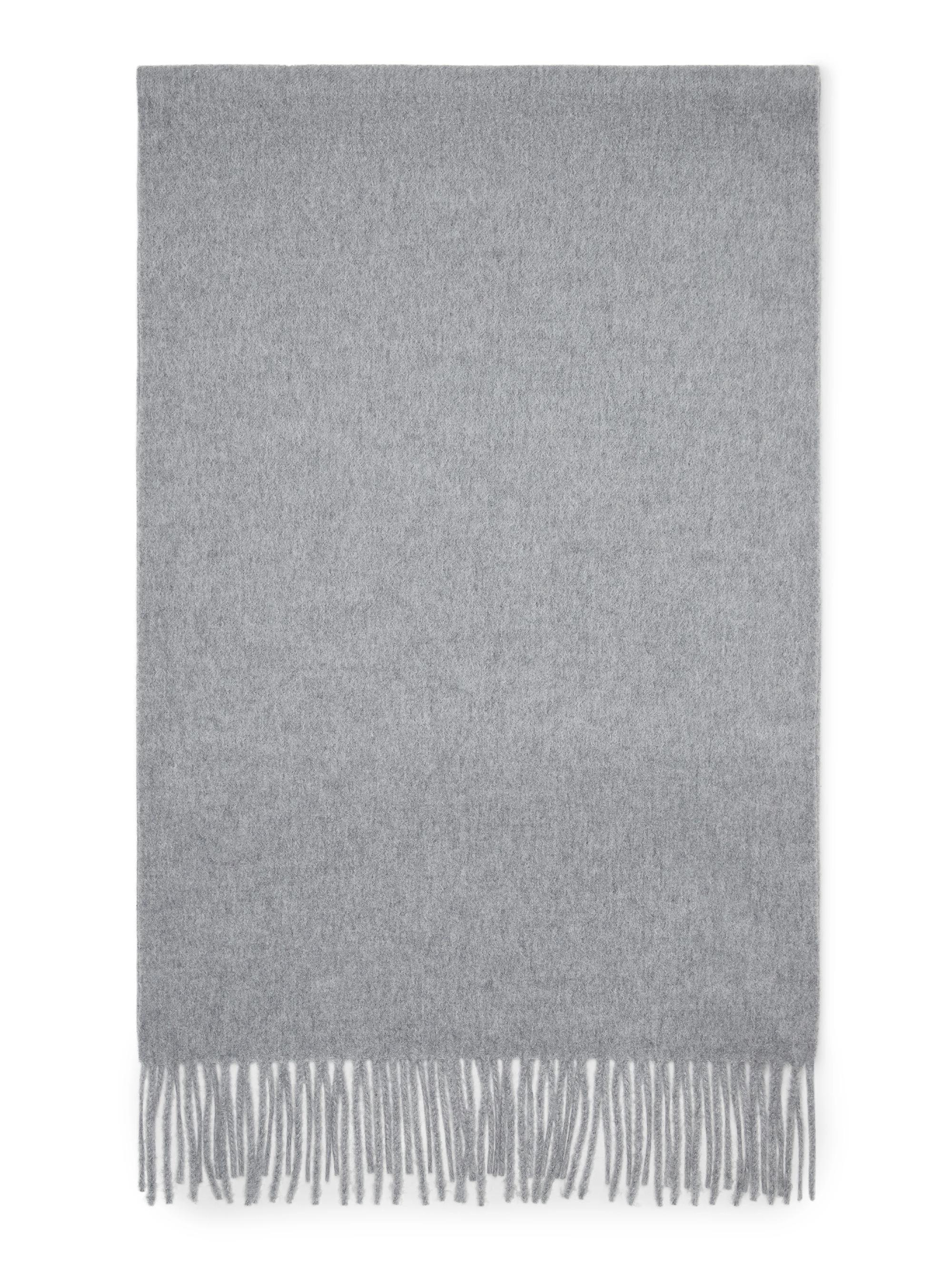 Brunello Cucinelli Women's Cashmere Double Knit Scarf - Light Grey