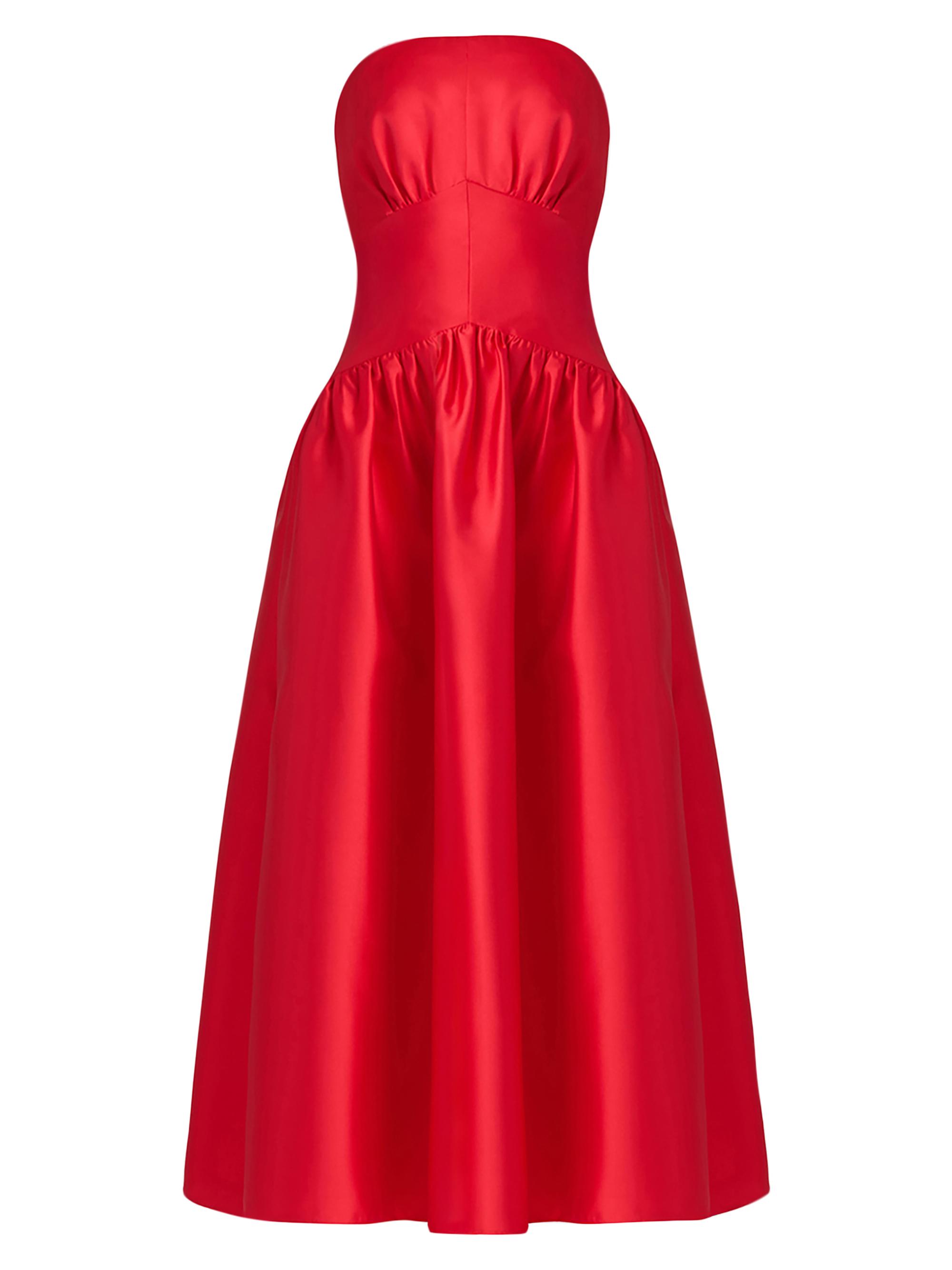 Shoshanna Women's Midnight Posy Strapless Bustier Maxi Dress - Apple