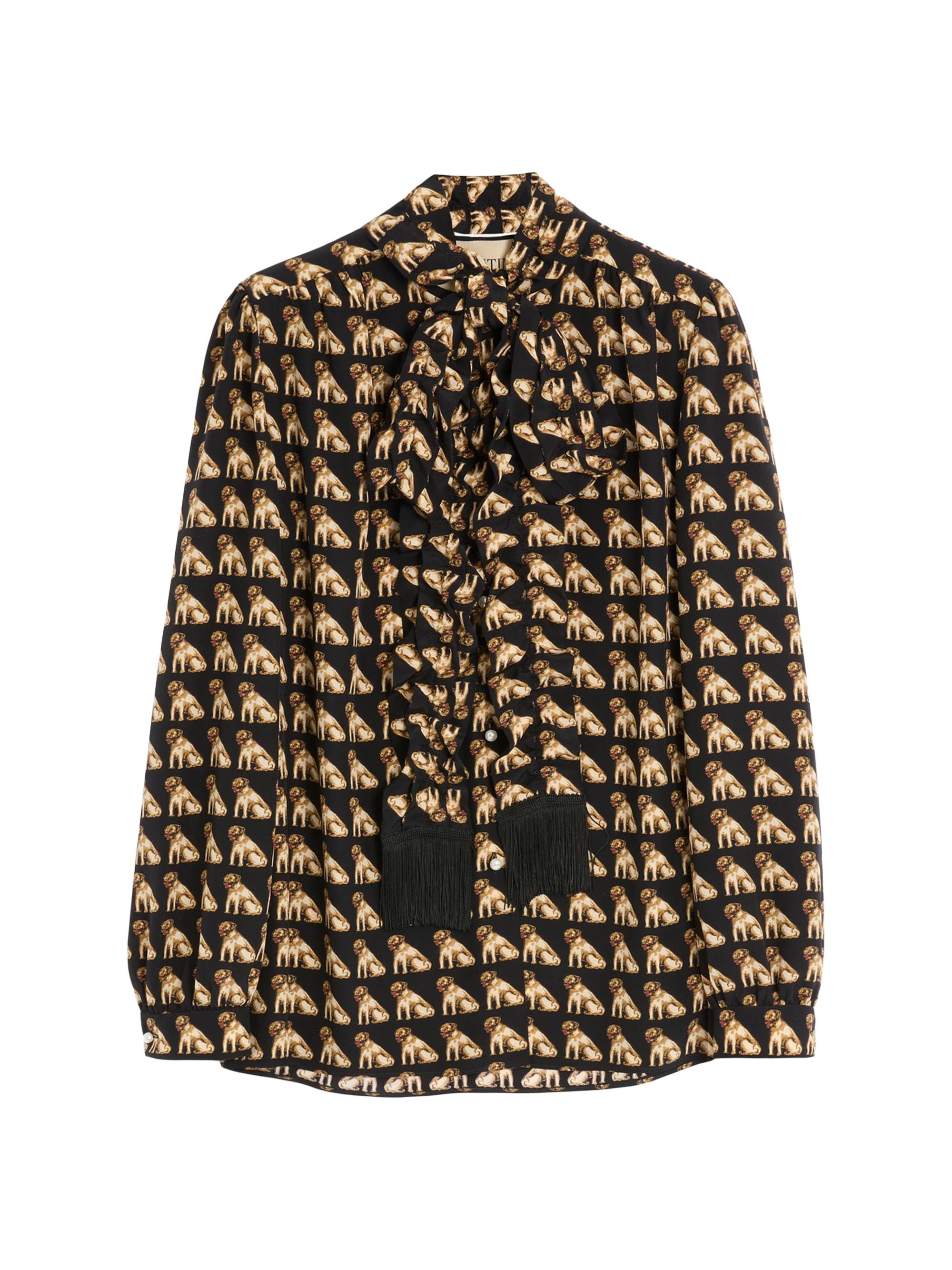 Crepe De Chine Shirt with Petit Charles Print