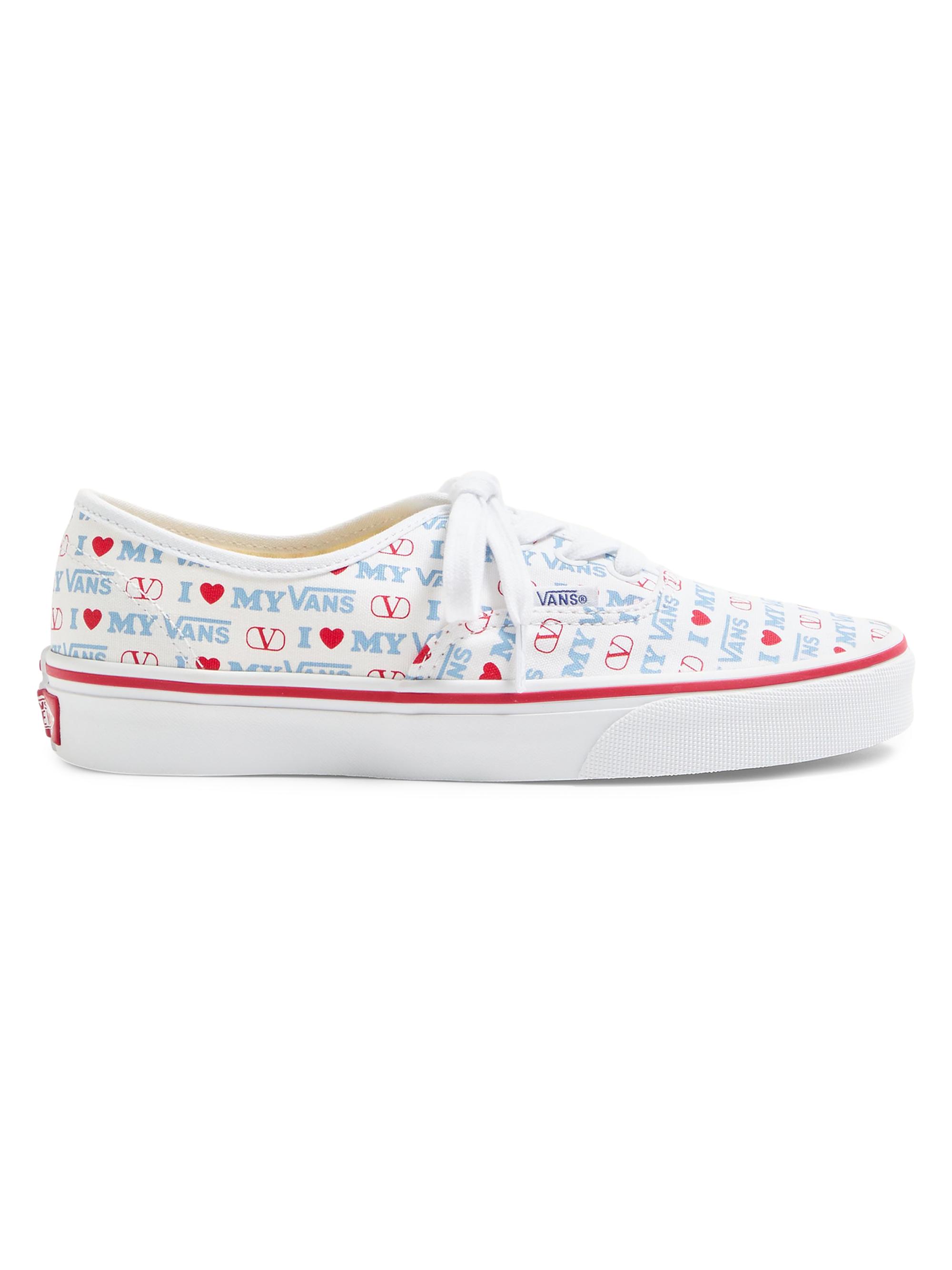 Valentino Garavani and Vans Women's Low-Top Sneakers - White Rouge Pur