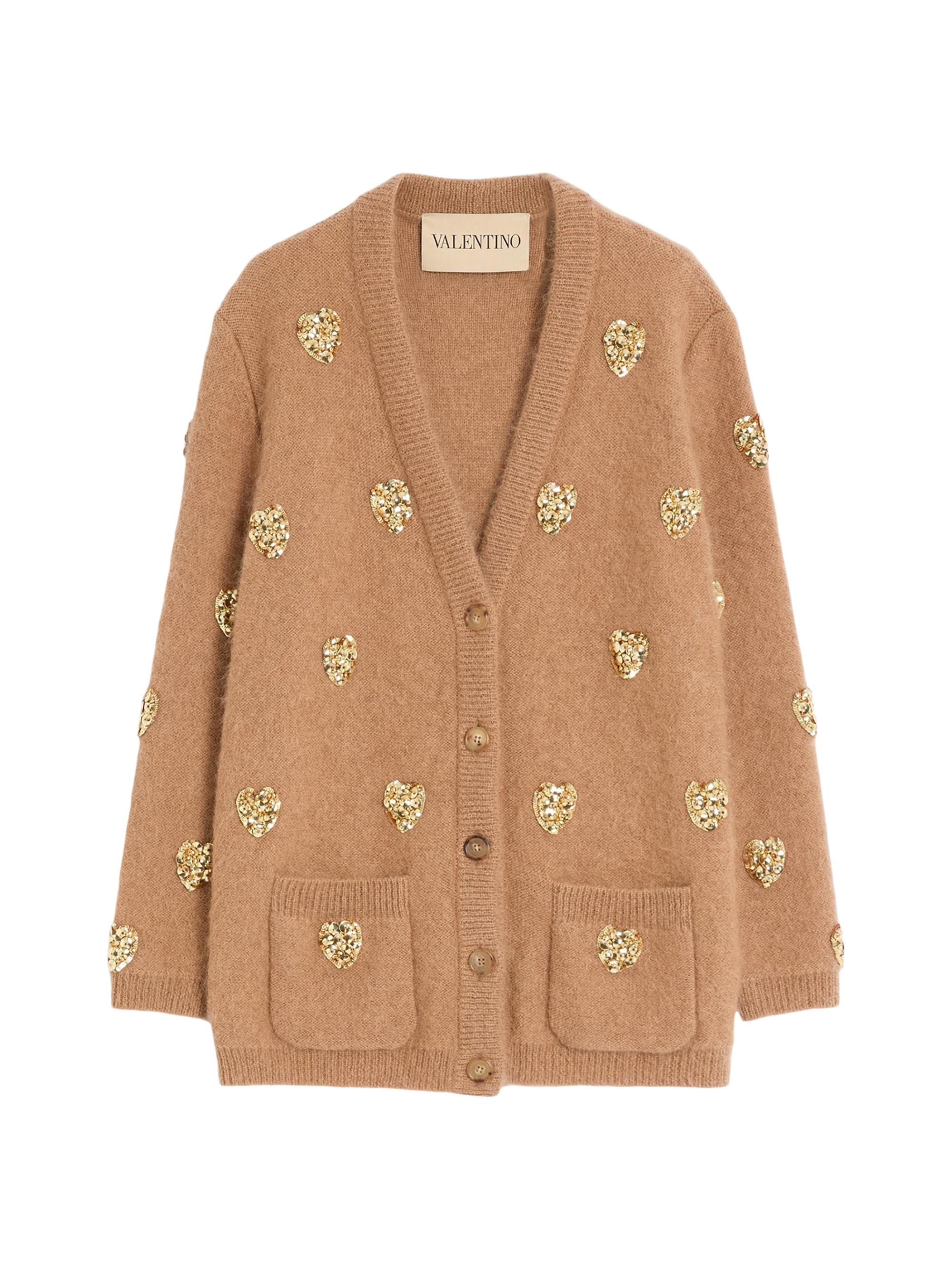 Valentino Garavani Embroidered Wool Cardigan | Saks Fifth Avenue