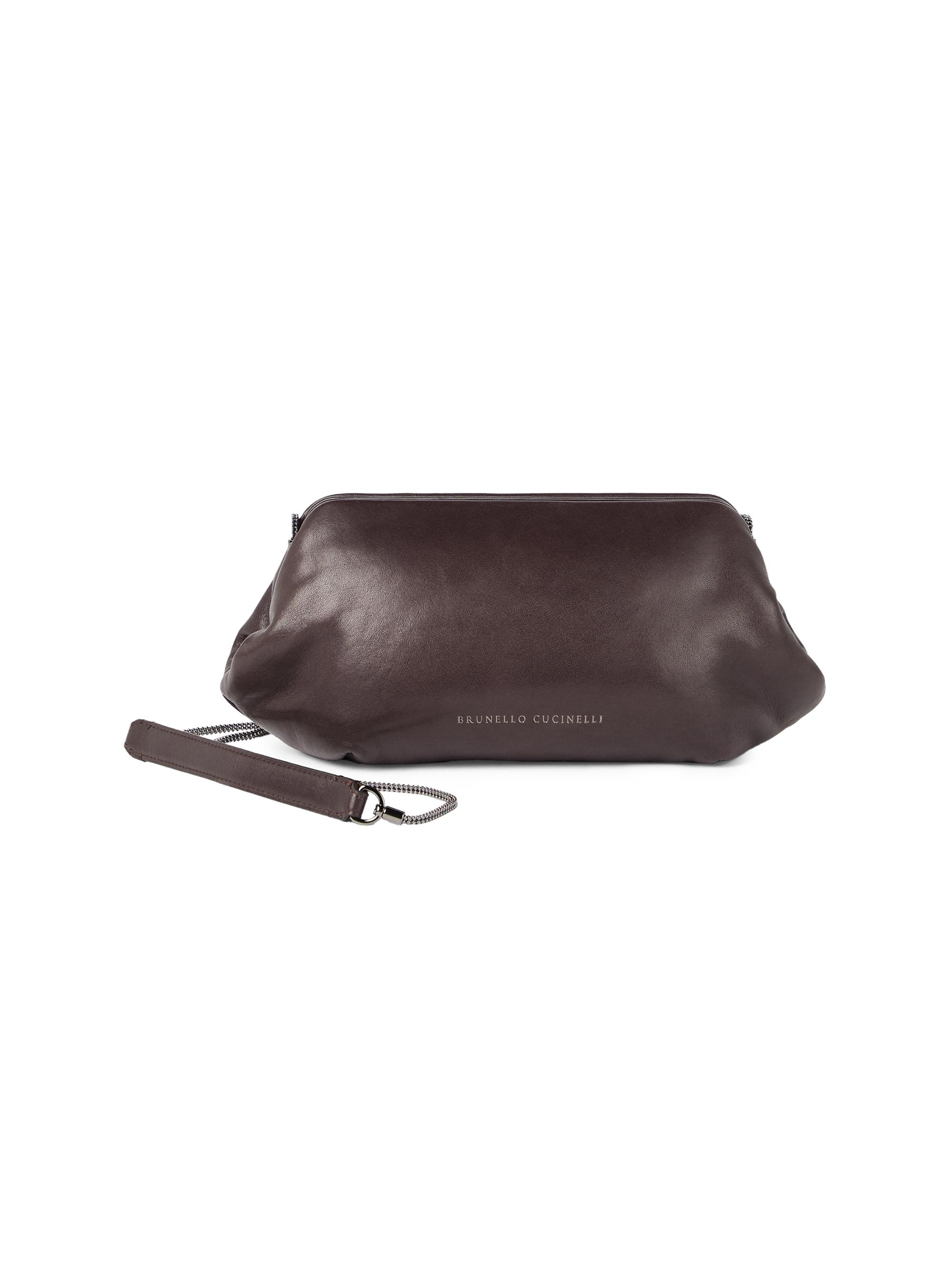 The Row Bourse Leather Clutch | Saks Fifth Avenue