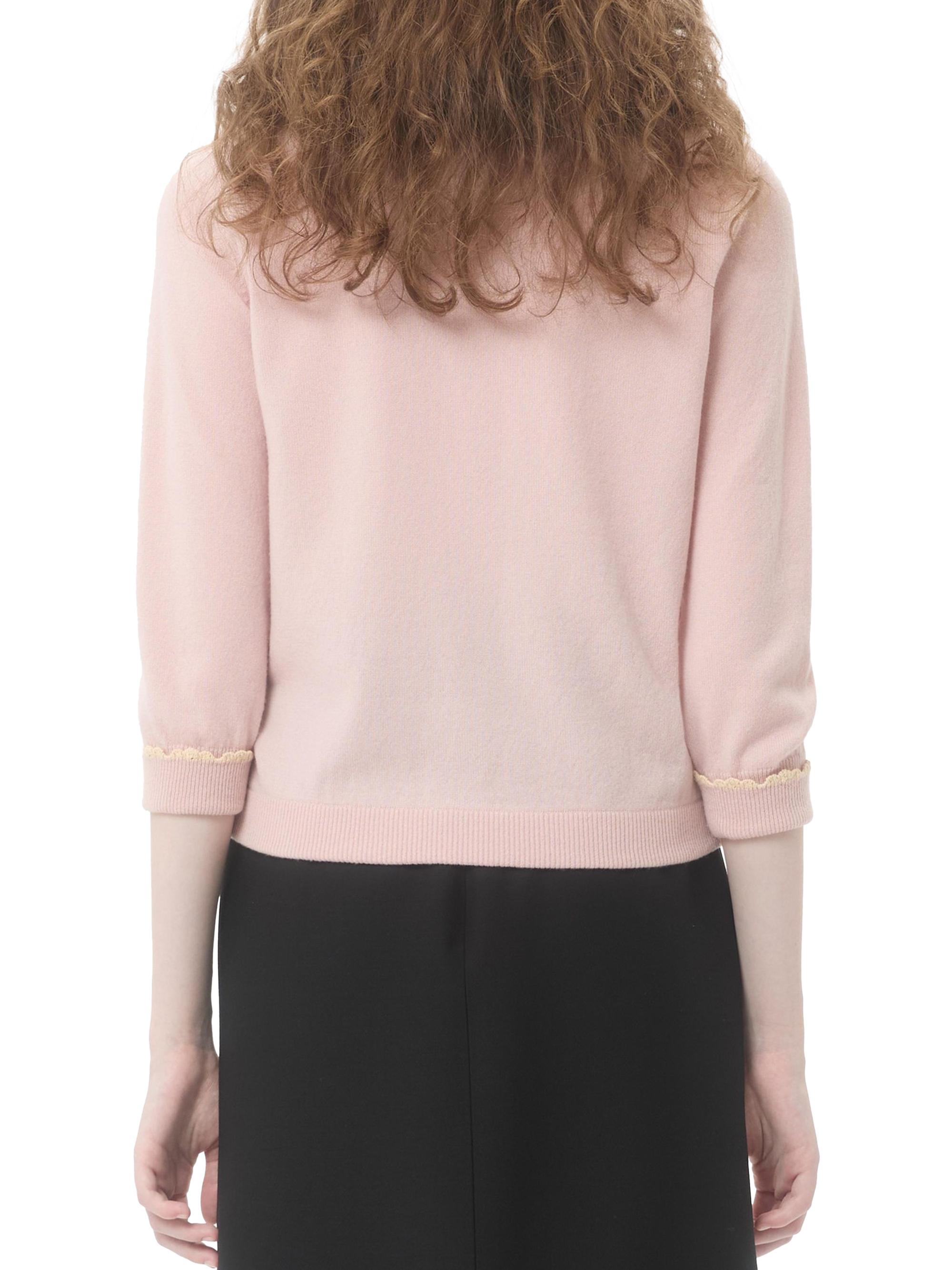 k*7様 VALENTINO ヴァレンティノ　ウール　アンゴラ　カシゴラ　 ロン Valentino Garavani Cardigan with Shearling Collar | Saks Fifth Avenue