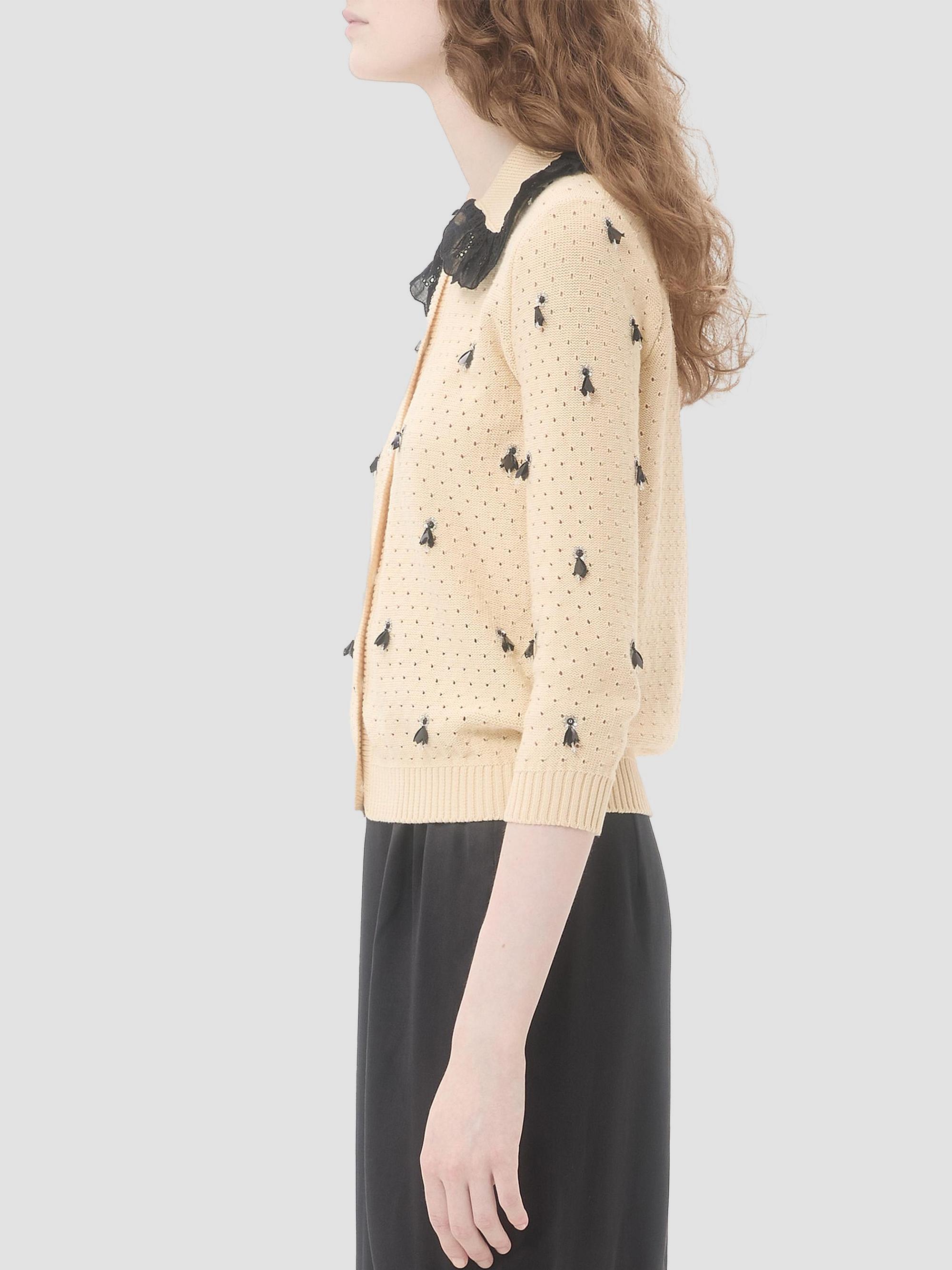 Valentino Garavani Embroidered Cotton Cardigan | Saks Fifth Avenue