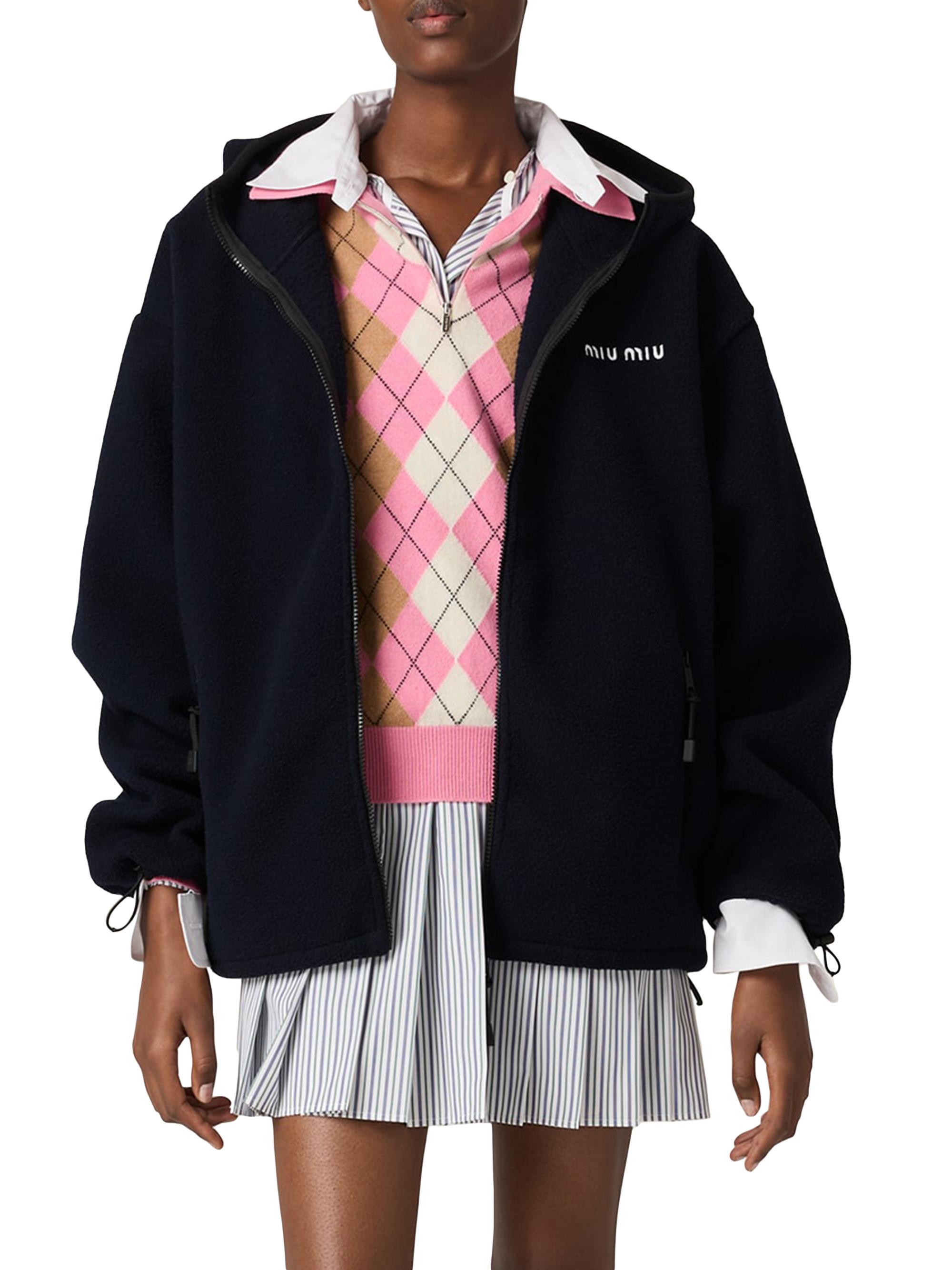 小物 miu.miu.1122 Miu Miu Zip-Up Hoodie, Size S