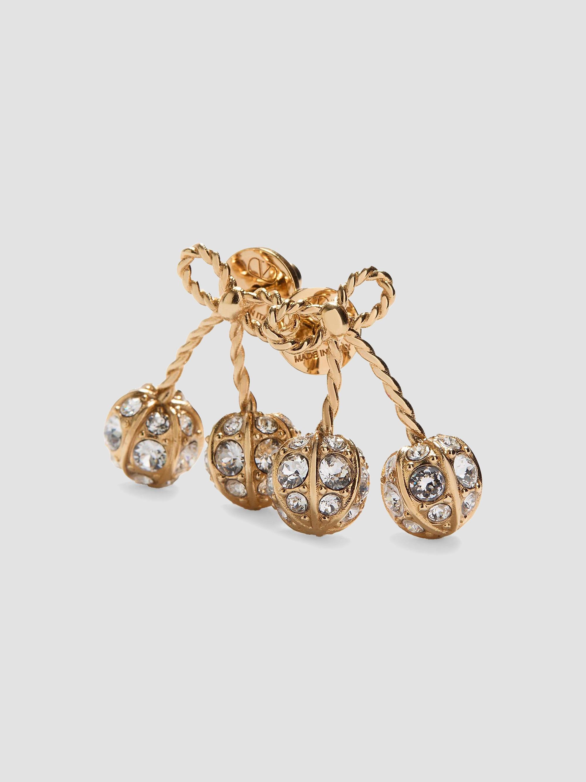 Valentino Garavani Cherryfic Metal and Swarovski® Crystal Earrings