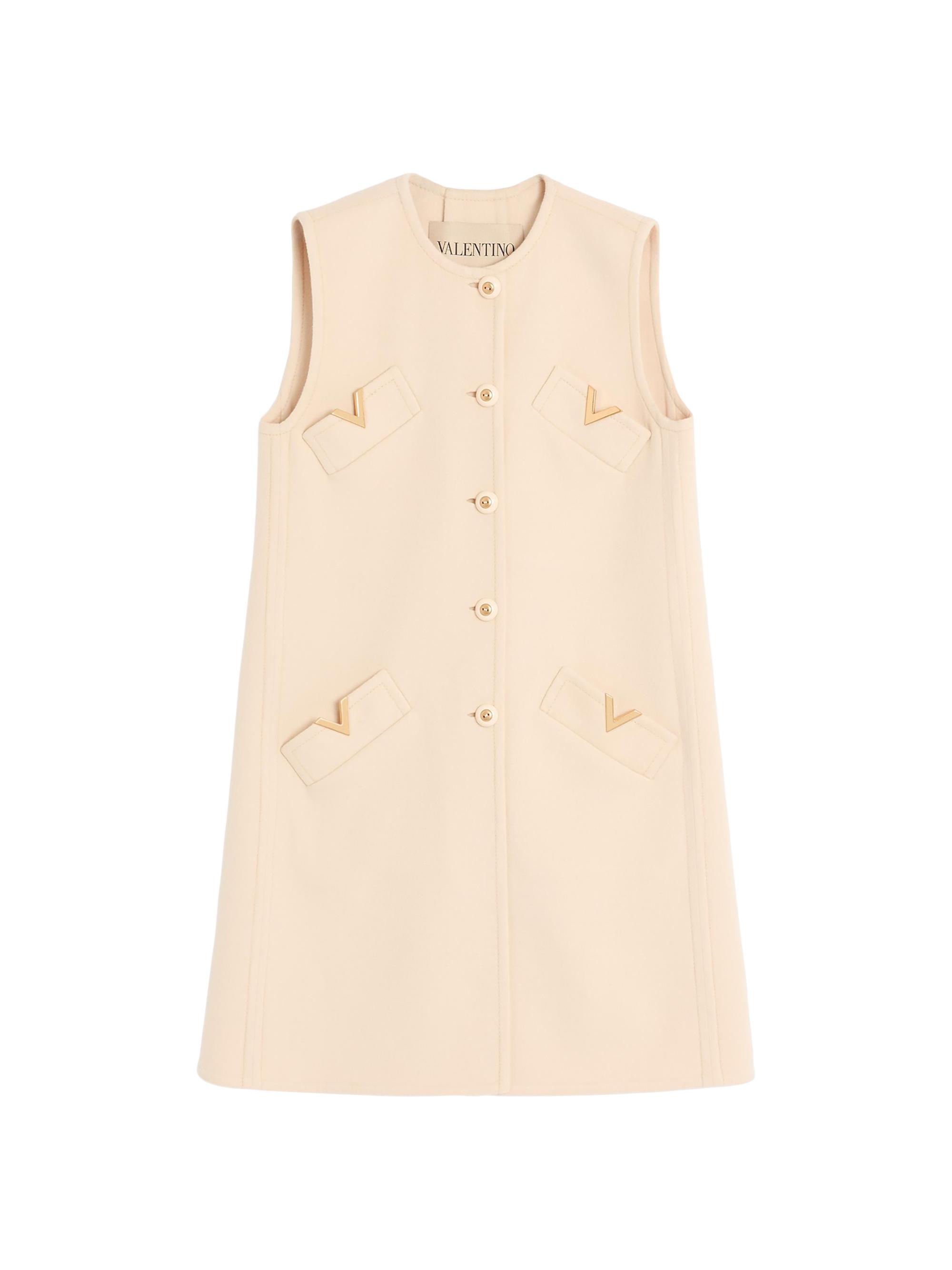 Valentino Garavani Women's Compact Drap Gilet - Birch