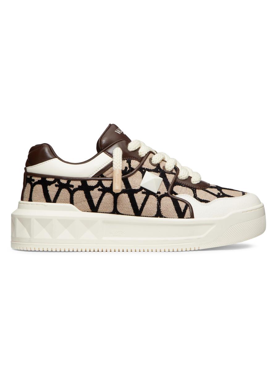 Valentino Garavani One Stud Xl Low-top Sneaker In Nappa Leather