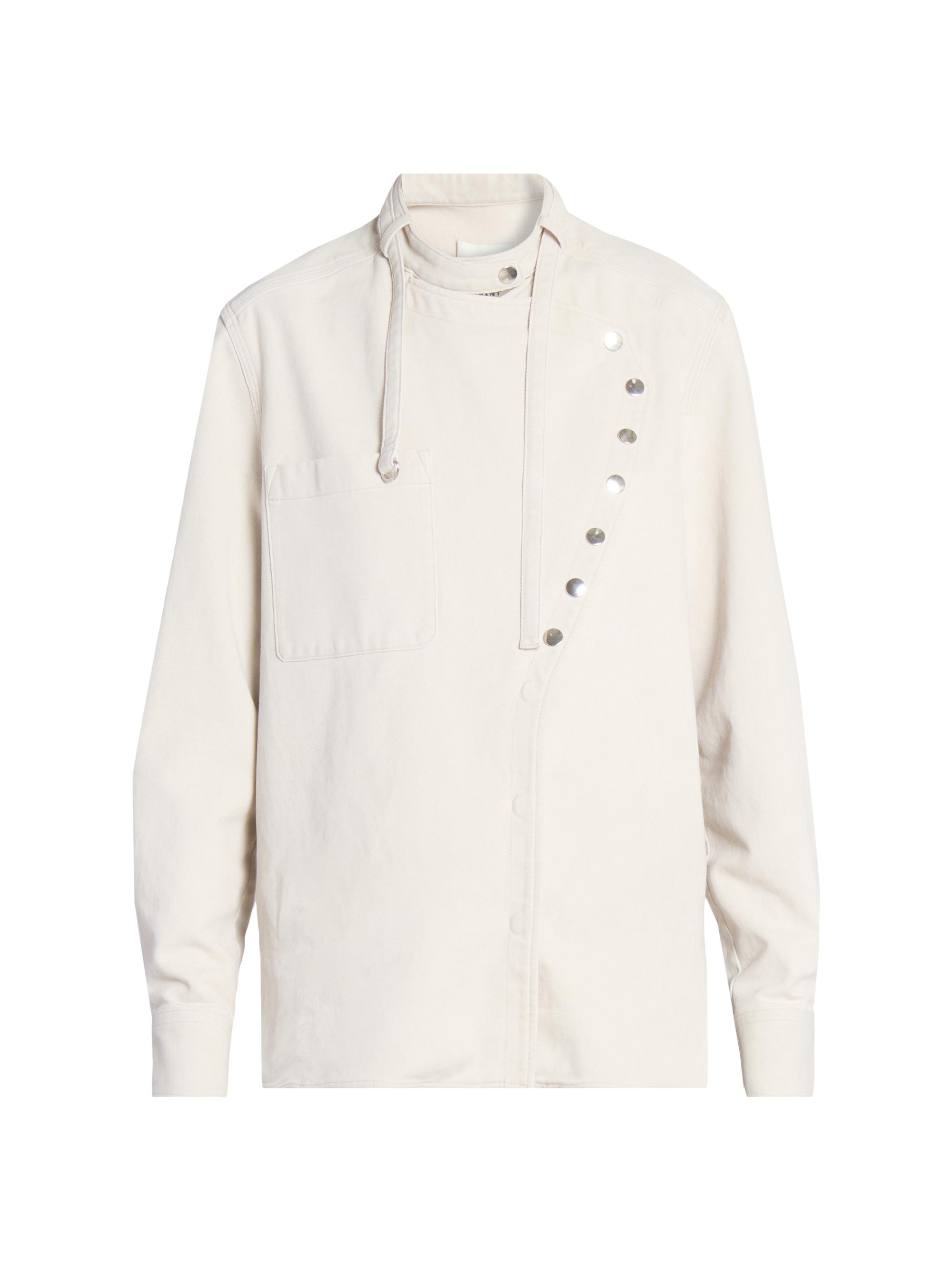 Isabel Marant Women's Tess Snap-Front Shirt - Off White