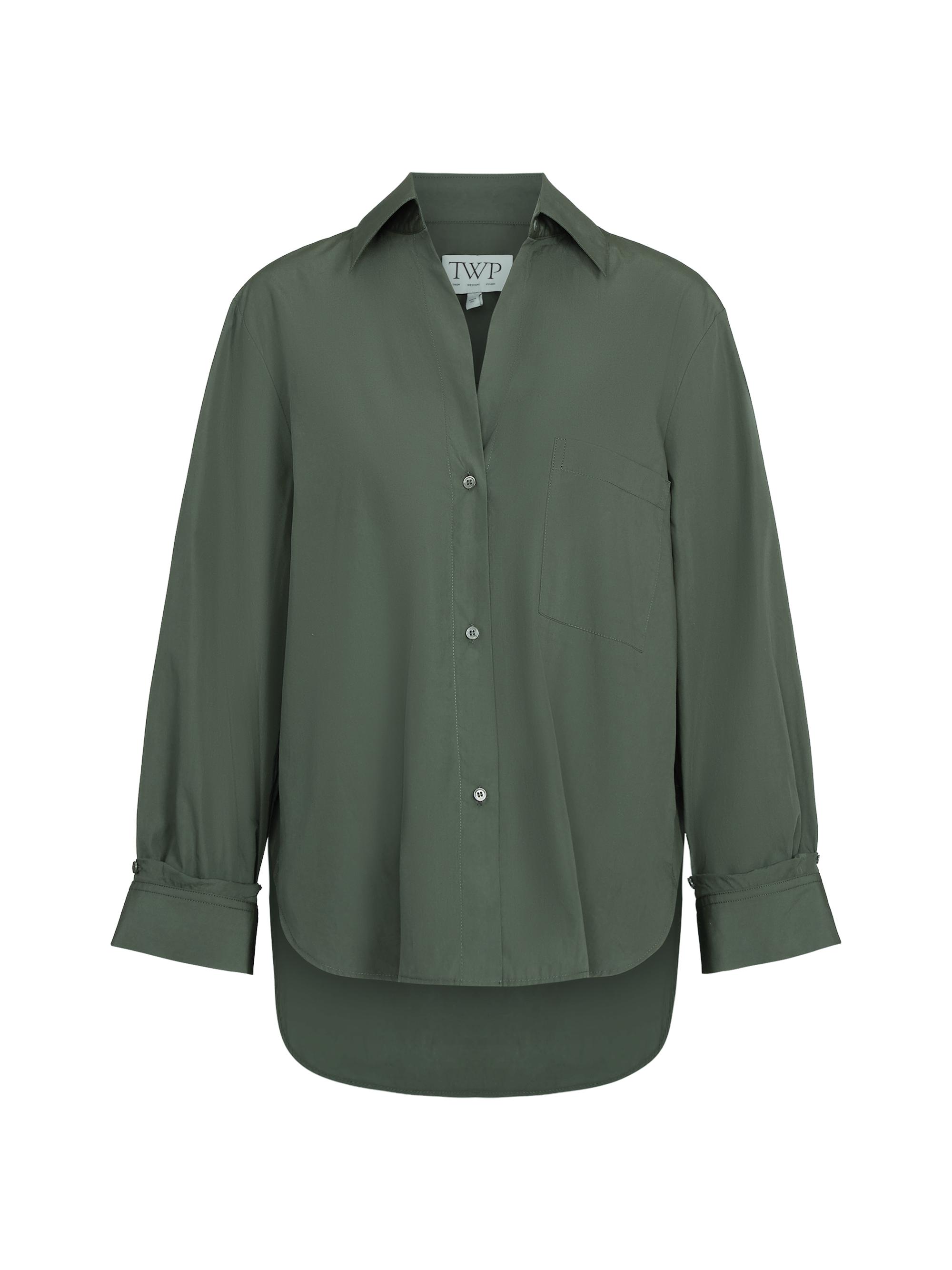 TWP Women's Next Morning Cotton Shirt - Duffle Bag Medium