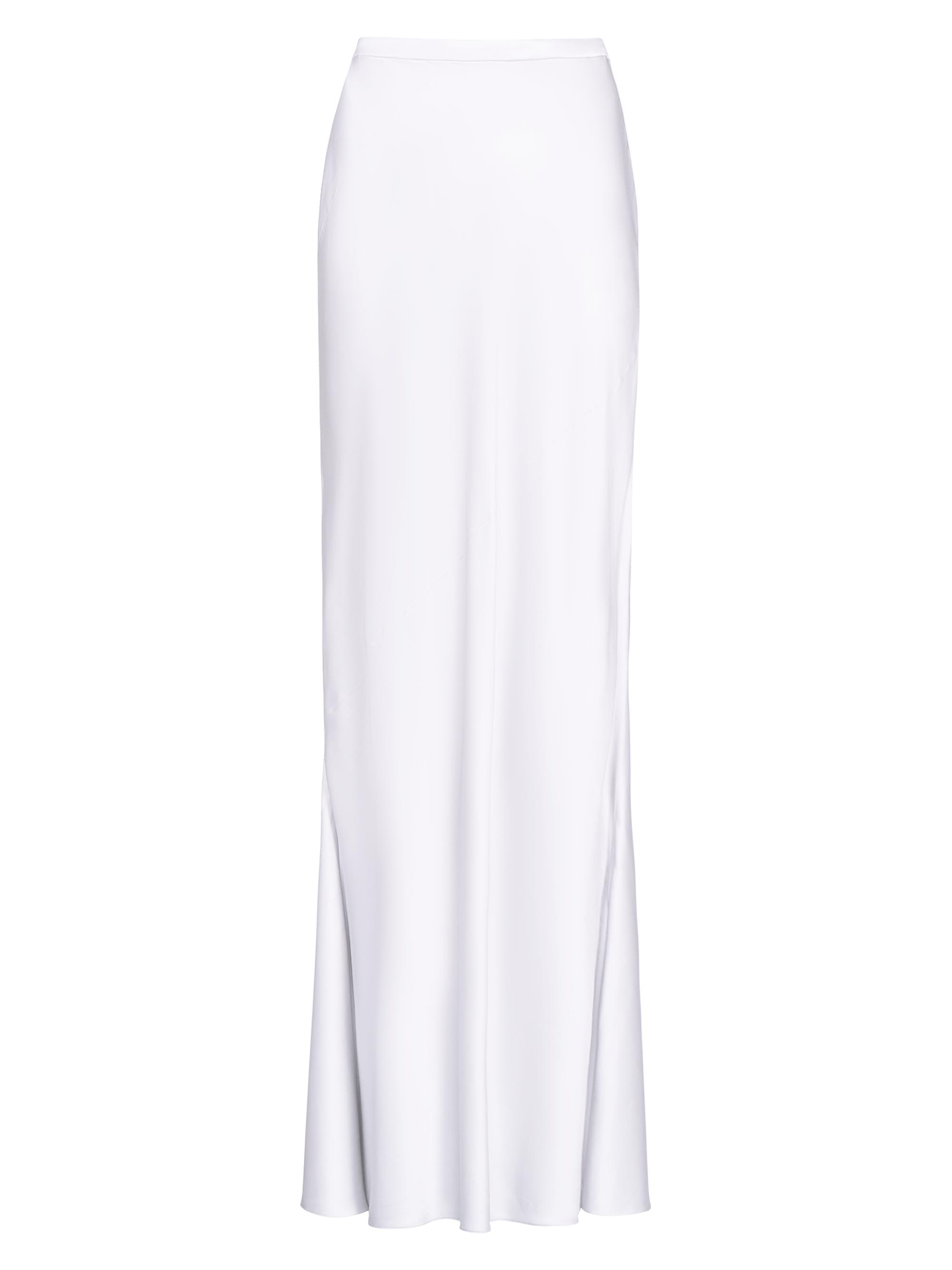 TWP Women's My Endless Love Satin Maxi-Skirt - Light Grey