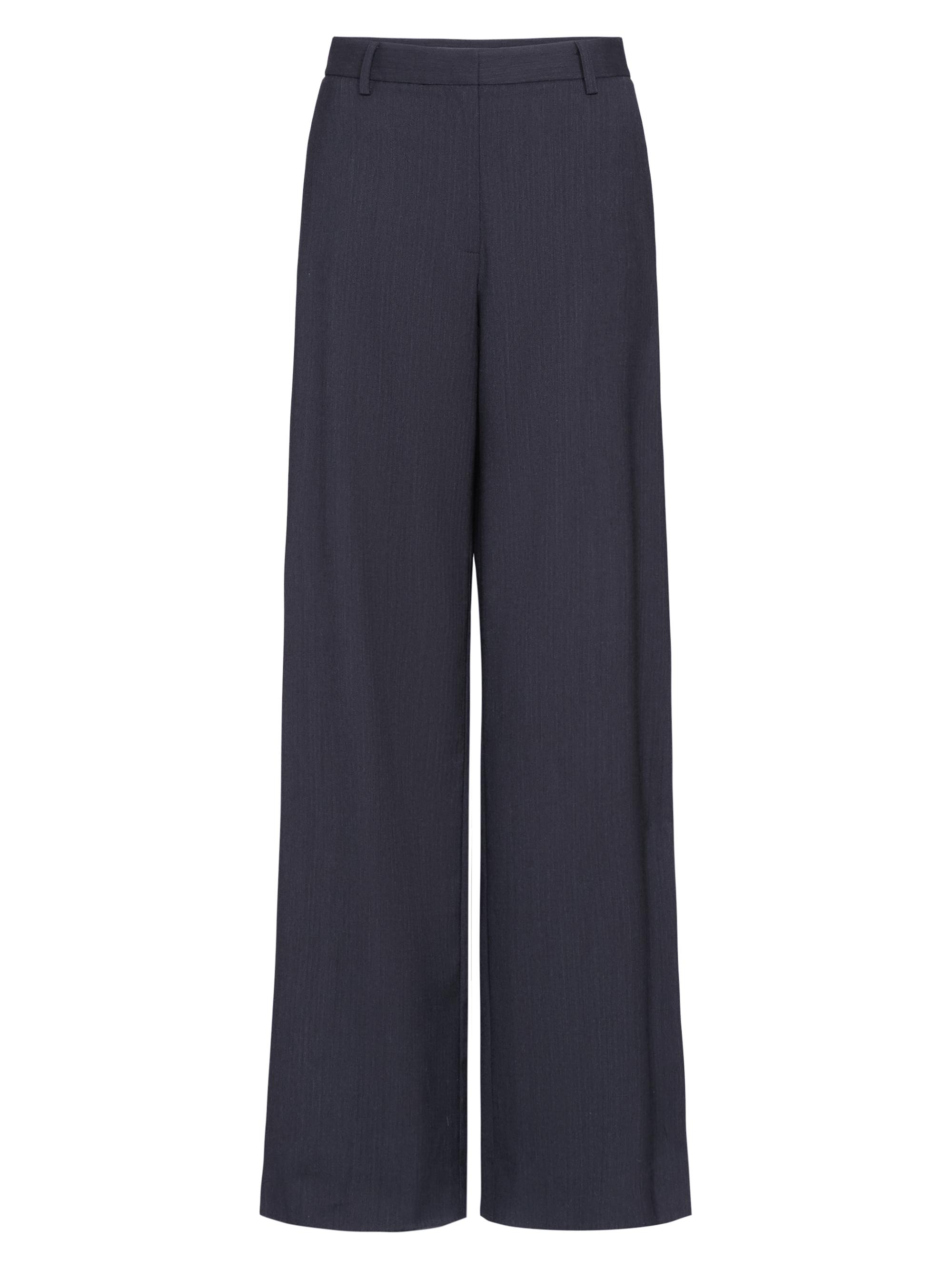TWP Women's Downing Wool Wide-Leg Pants - Charcoal