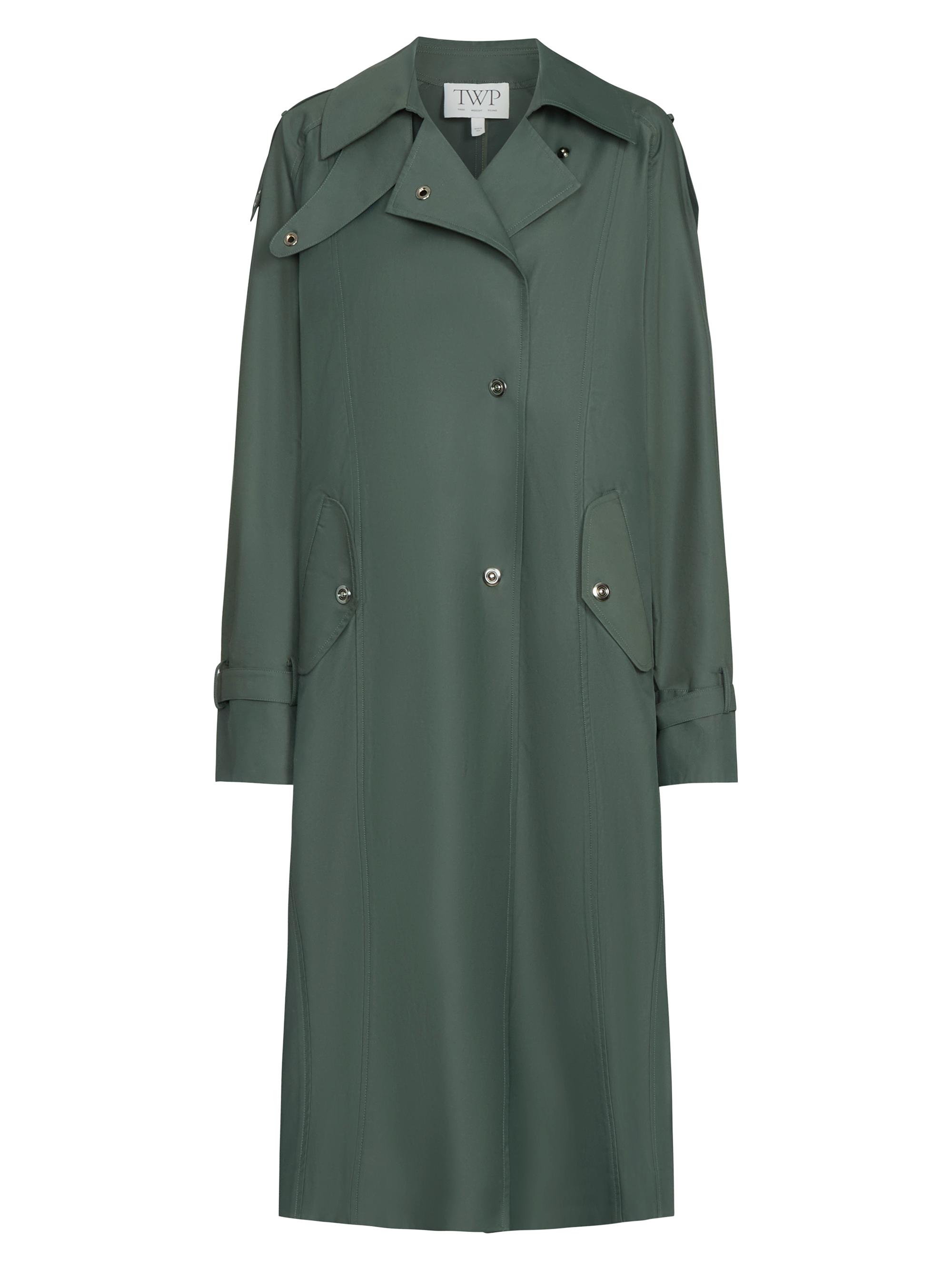 美品 セオリー CHINTZED TWIL CLEAN CAR COAT CHINTZED TWILL CLEAN