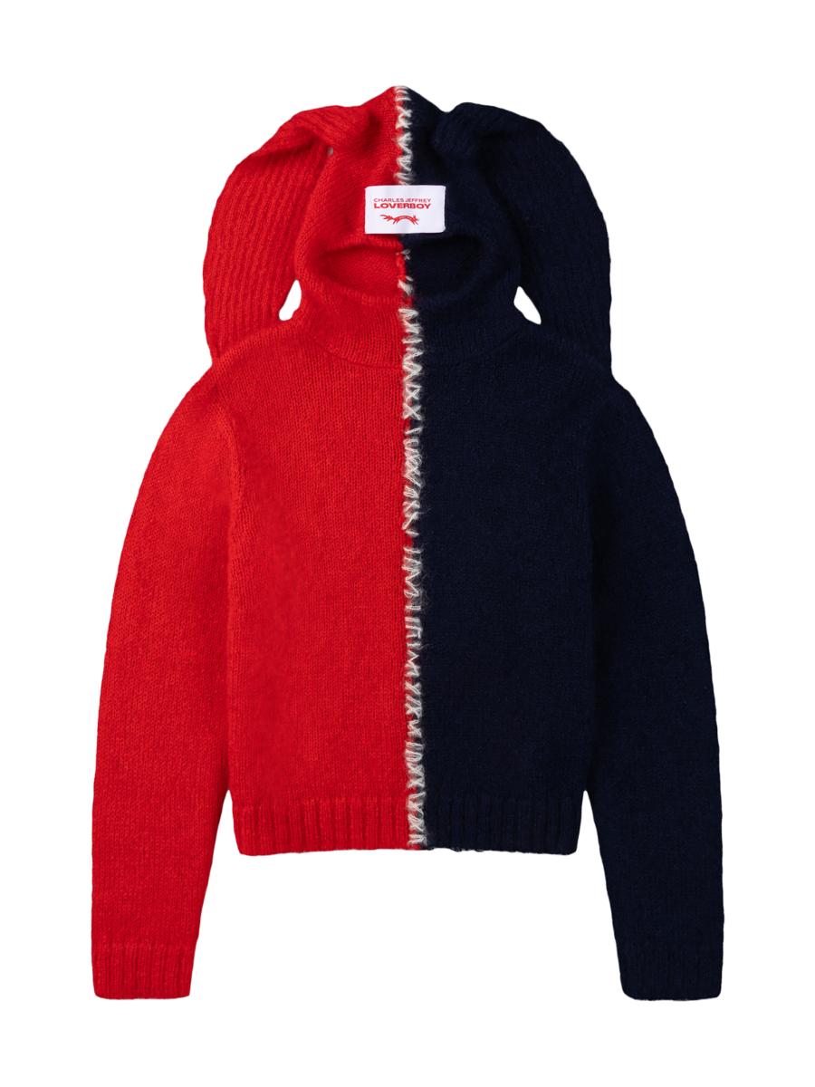 Charles Jeffrey Loverboy Rabbit Balaclava Wool-Blend Sweater