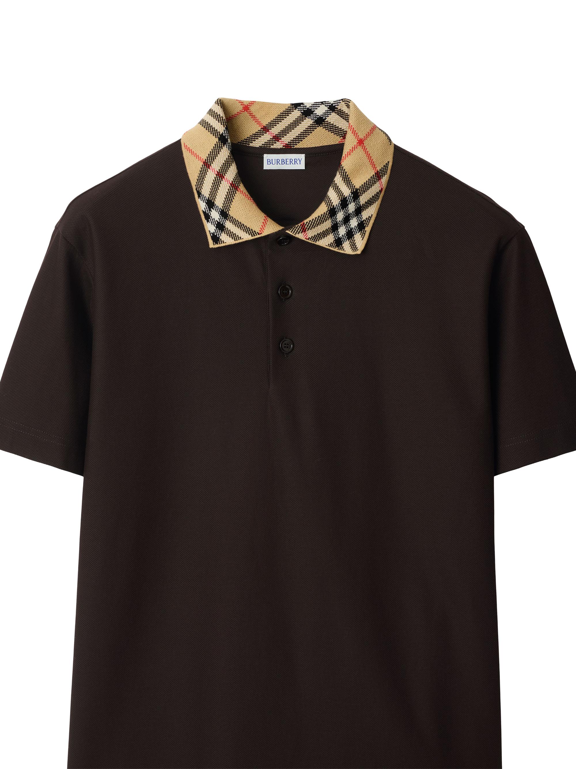 Burberry Evan Check Collar Polo Shirt | Saks Fifth Avenue
